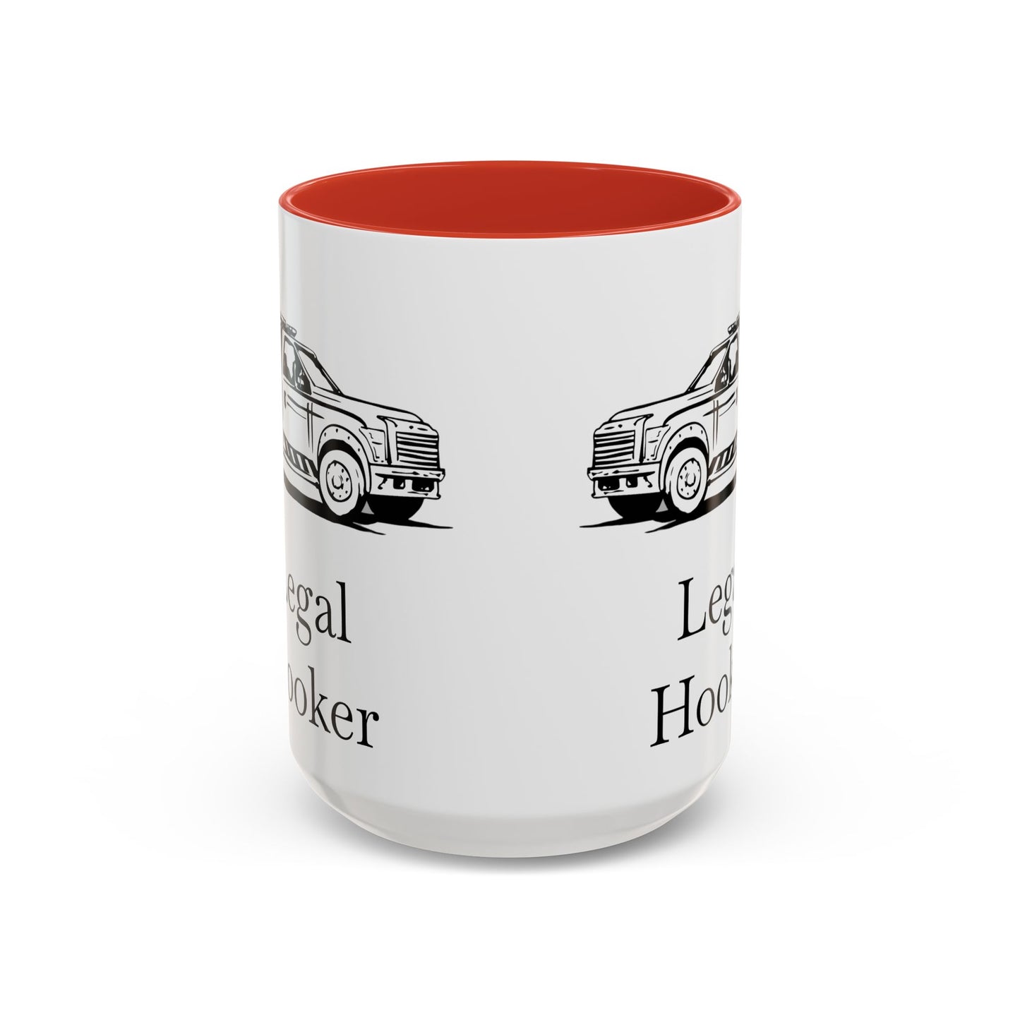 Legal H**ker Wheel Lift Tow Truck 2-Tone Coffee Mug