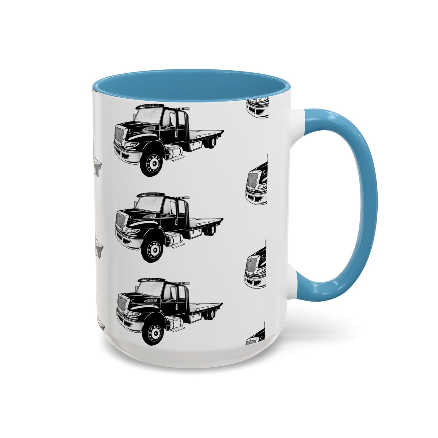 Flatbed Tow Truck 2-Tone Coffee Mug