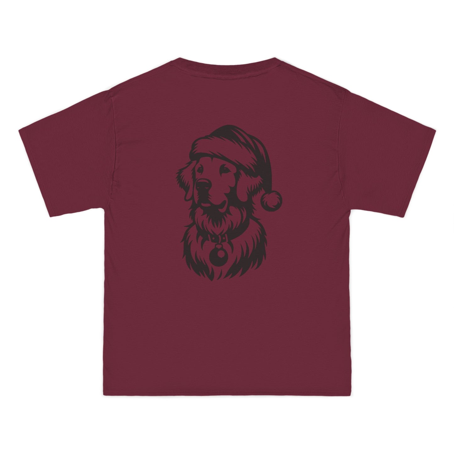 Santa Paws Golden Men's Short-Sleeve Crewneck Tee