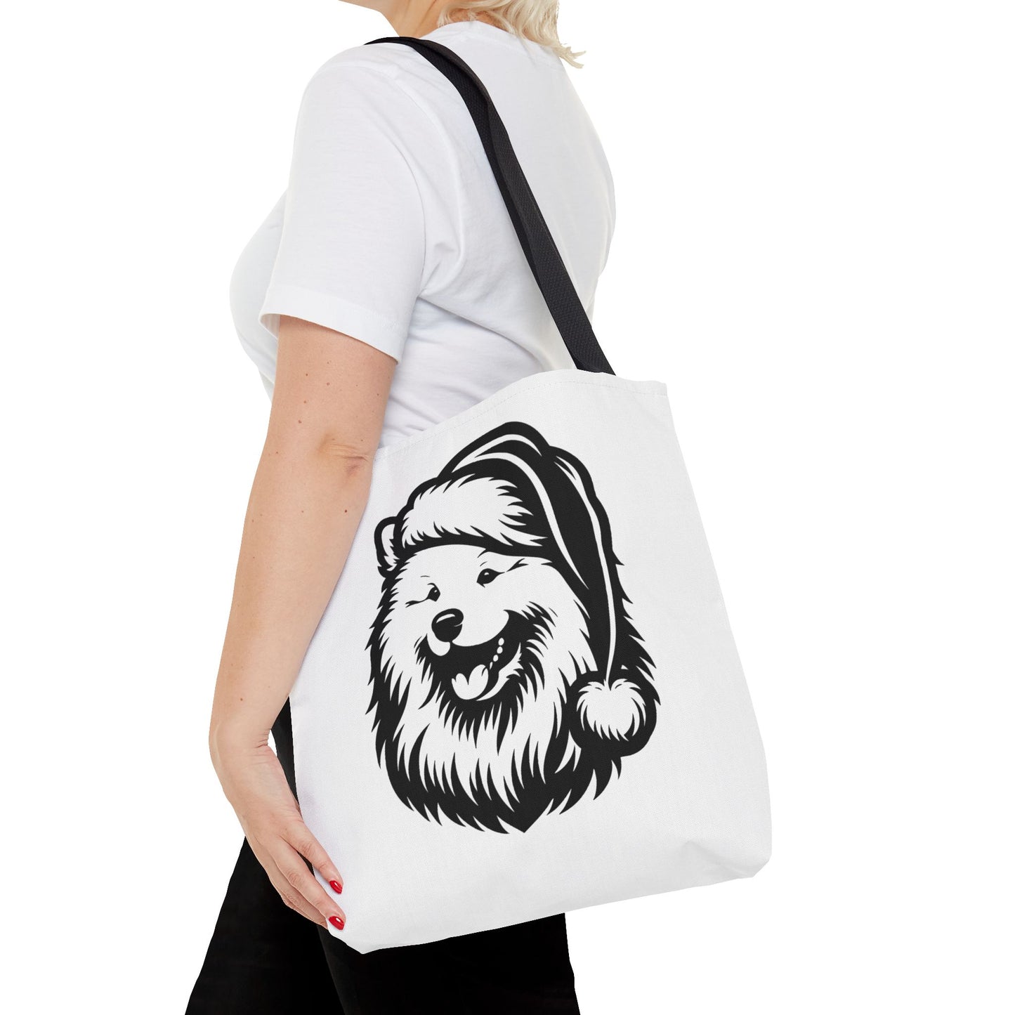 Santa Paws Samoyed Tote Bag
