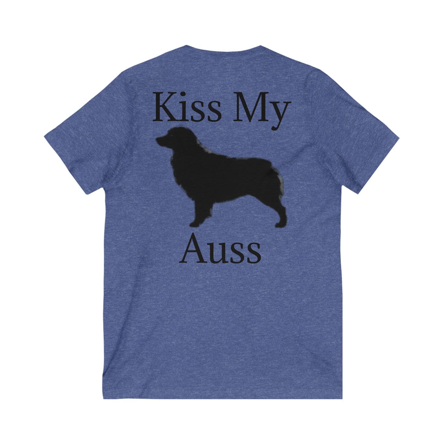 Kiss My Auss Unisex Short Sleeve V-Neck Tee