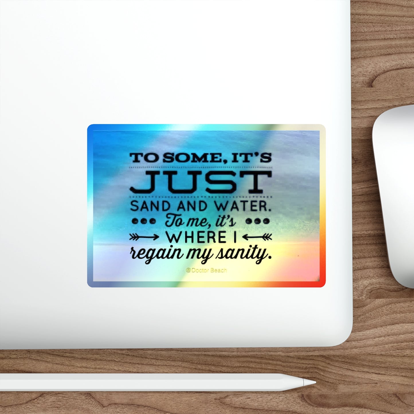 Dr. Beach Holographic Sticker