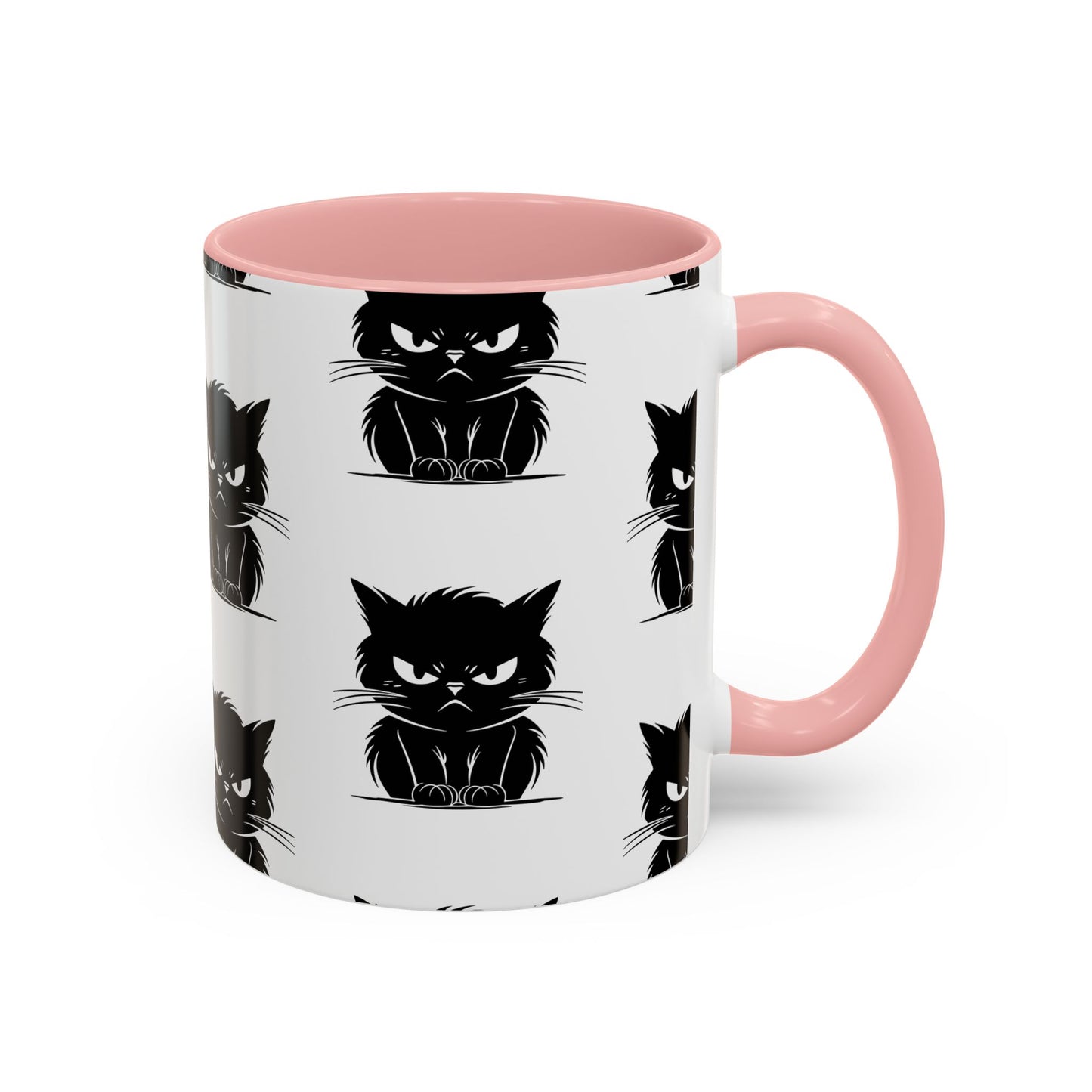 Angry Cat 2-Tone Coffee Mug