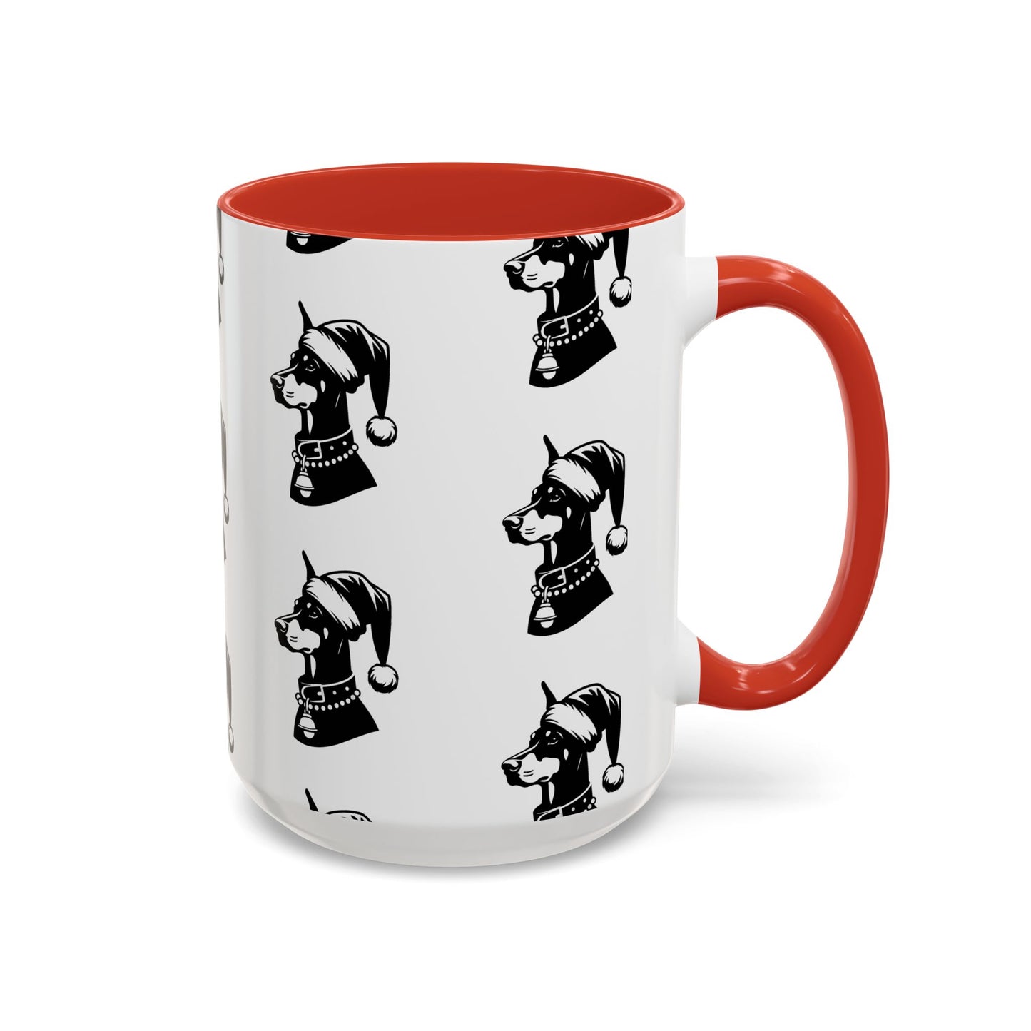 Santa Paws Doberman 2-Tone Coffee Mug
