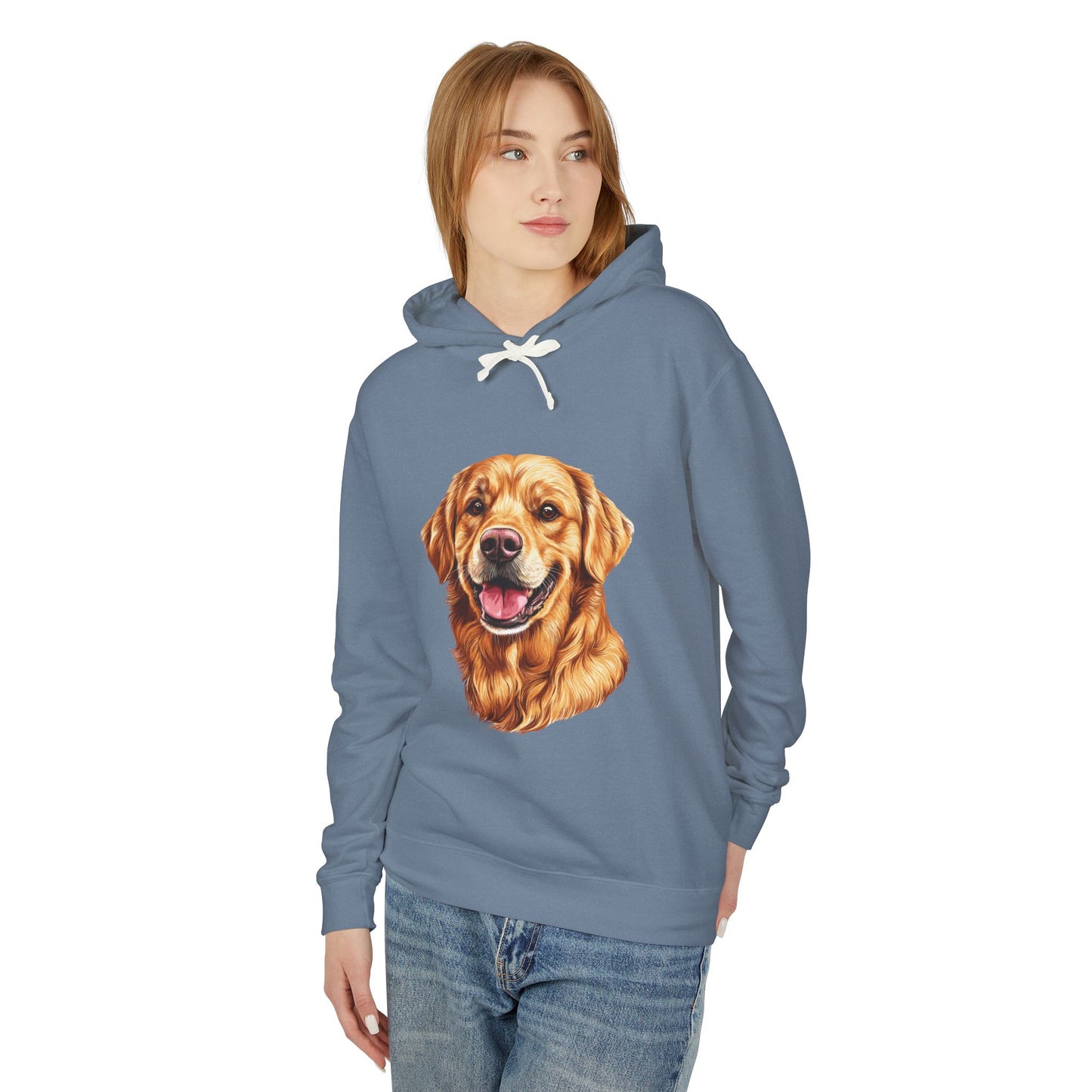 Golden Head Unisex Lightweight Hoodie