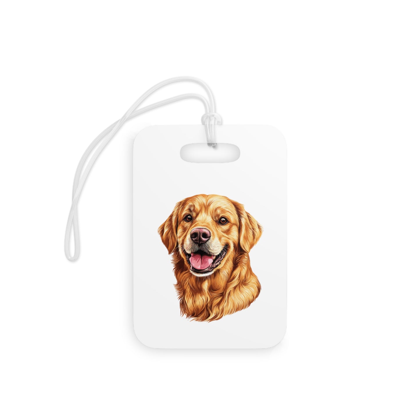 Golden Head Luggage Tag