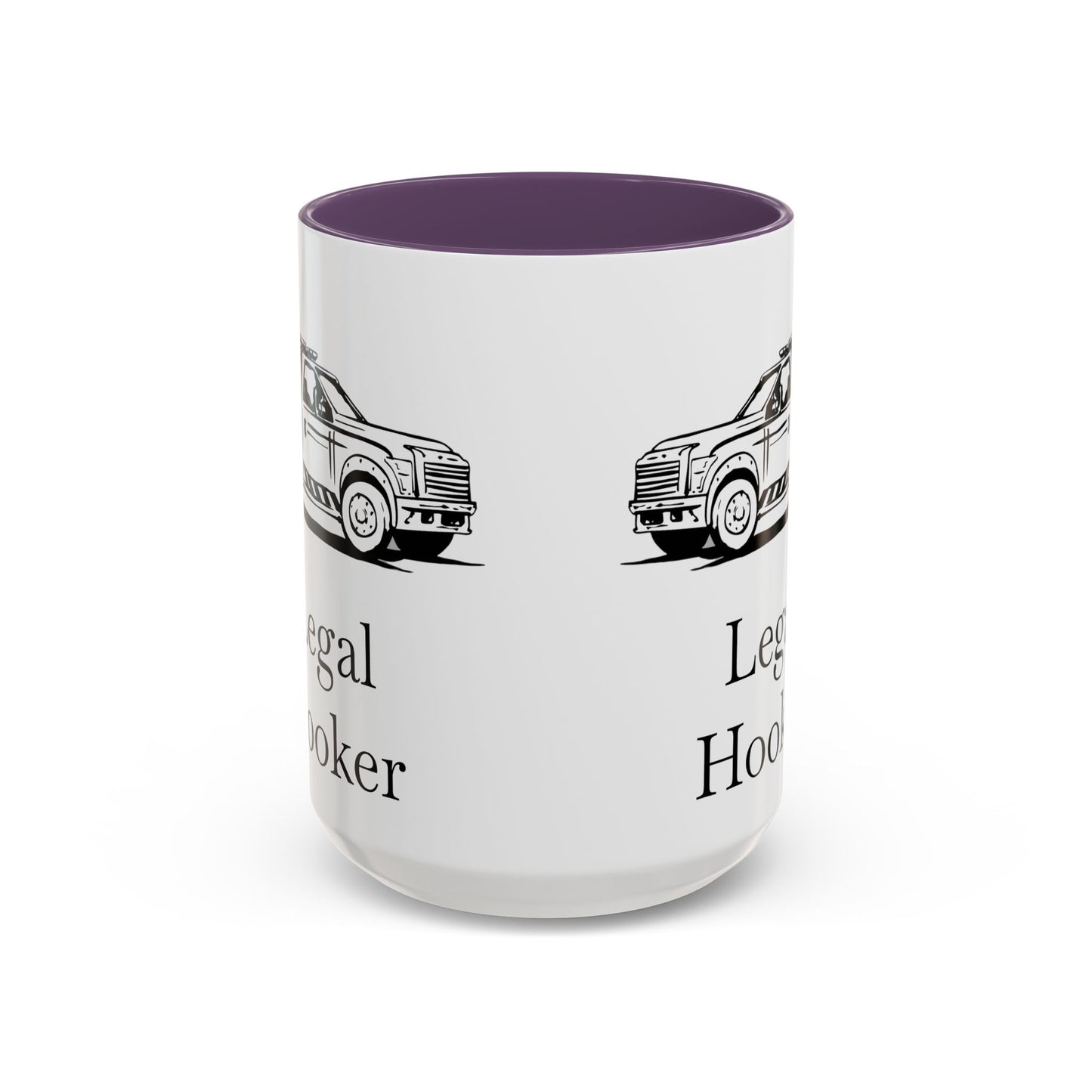 Legal H**ker Wheel Lift Tow Truck 2-Tone Coffee Mug