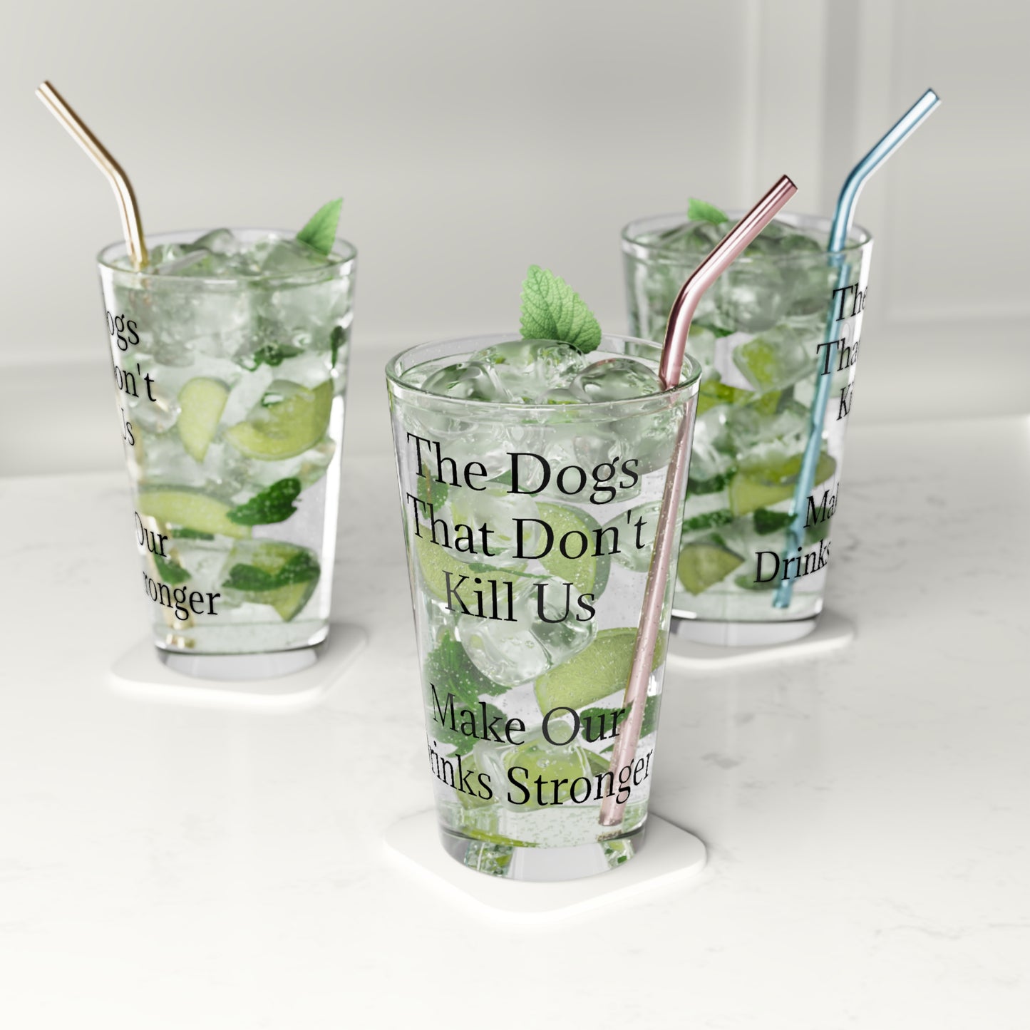 Drinks Stronger Drinking Glass