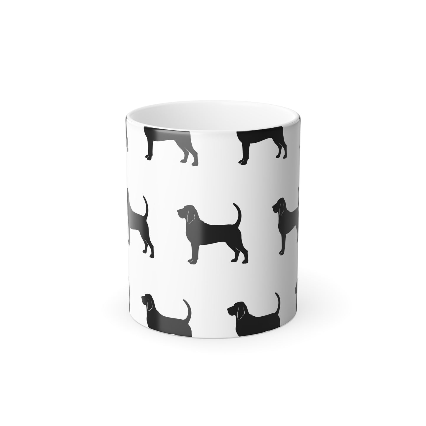 Bloodhound Silhouette Color Changing Mug