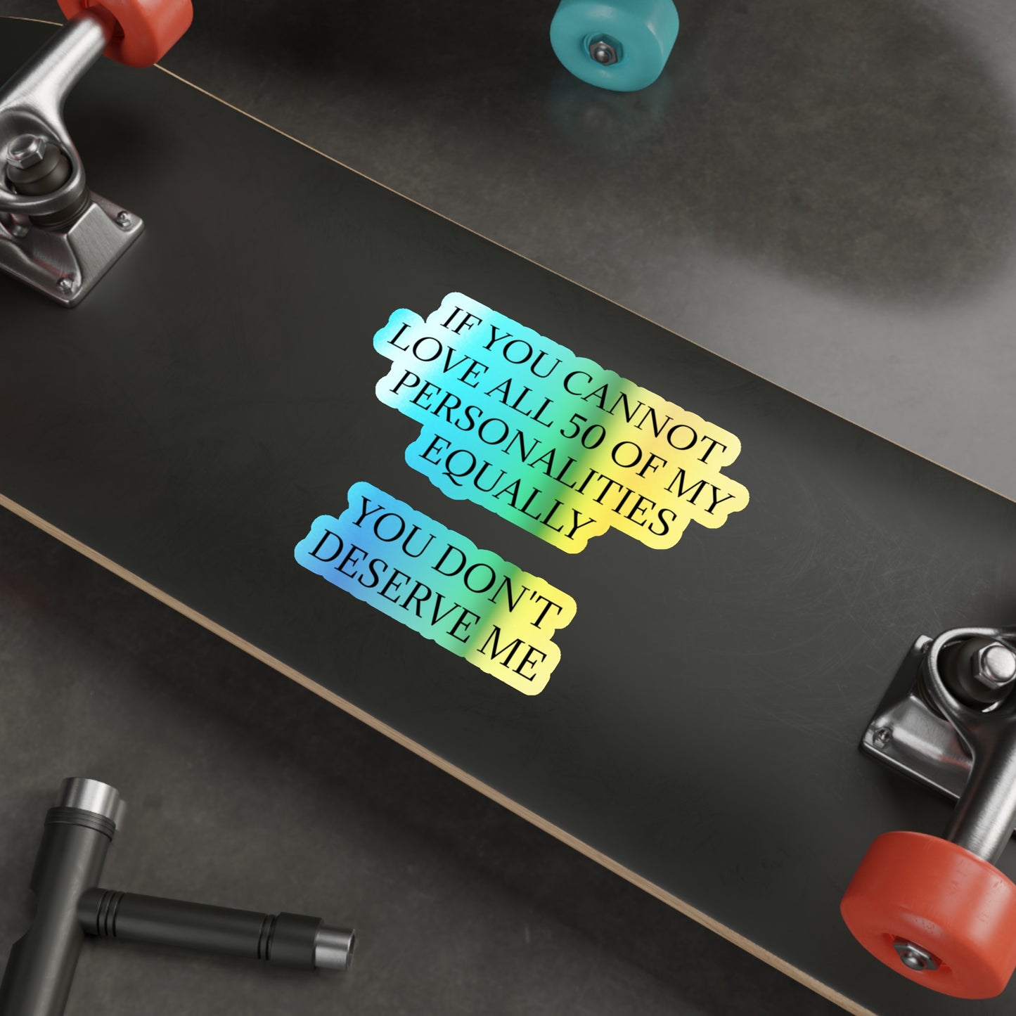 50 Personalities Holographic Sticker