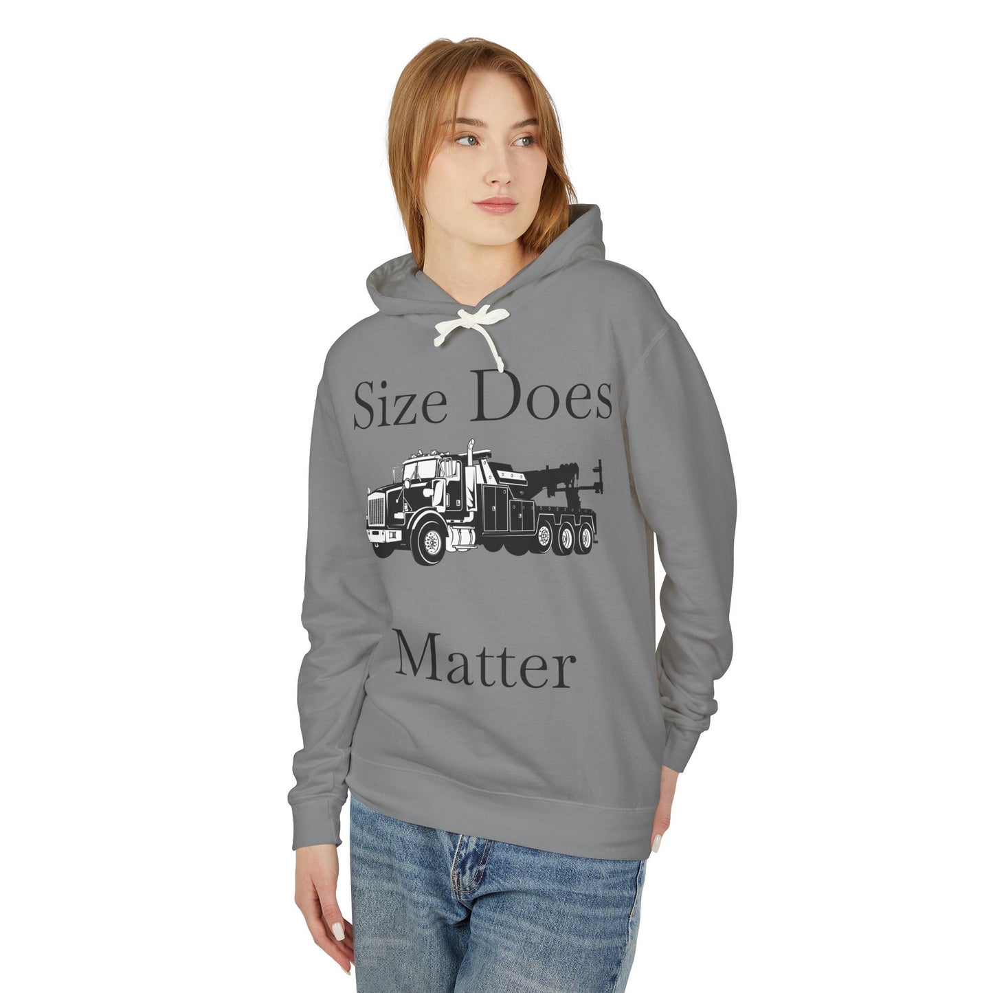 Size Does Matter Unisex Lightweight Hoodie