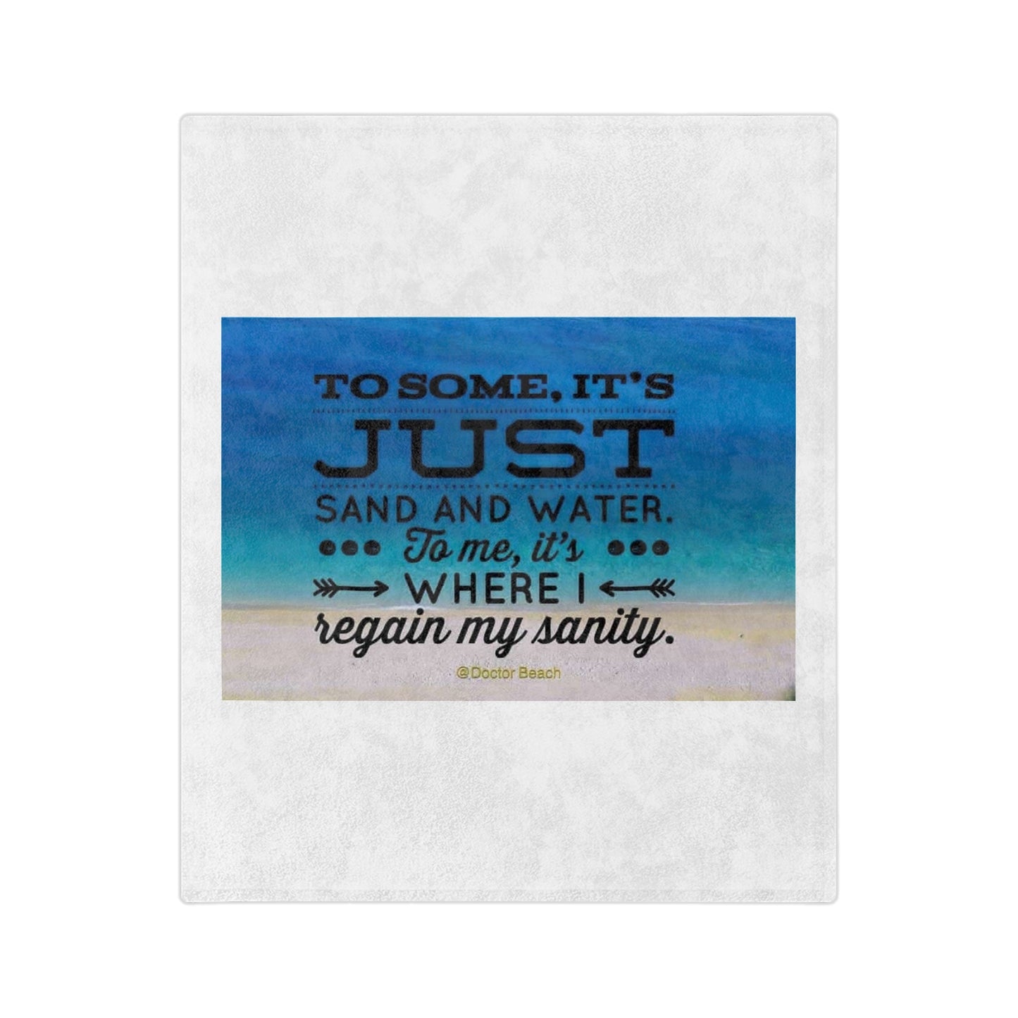 Dr. Beach Velveteen Microfiber Blanket