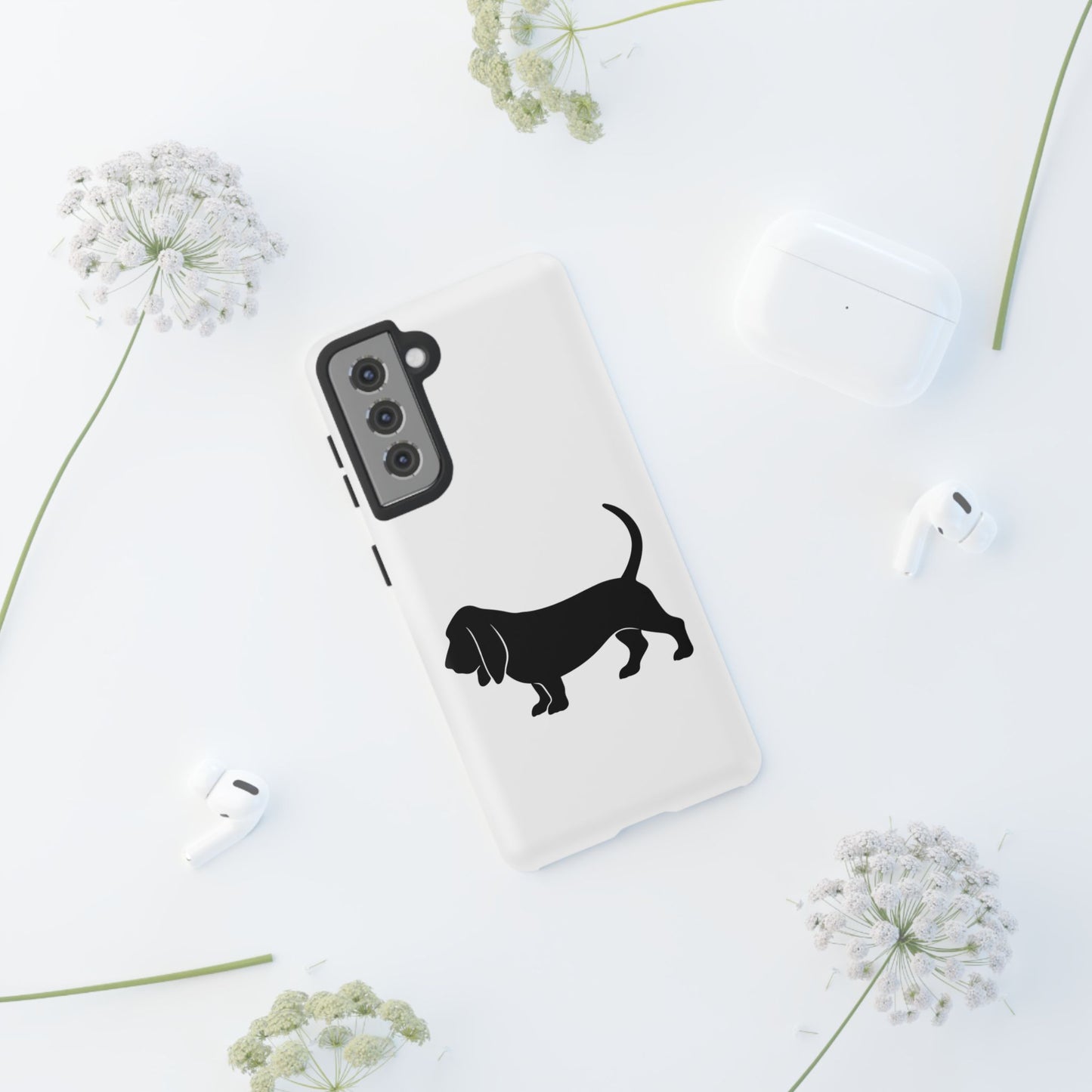 Basset Hound Silhouette Samsung Case
