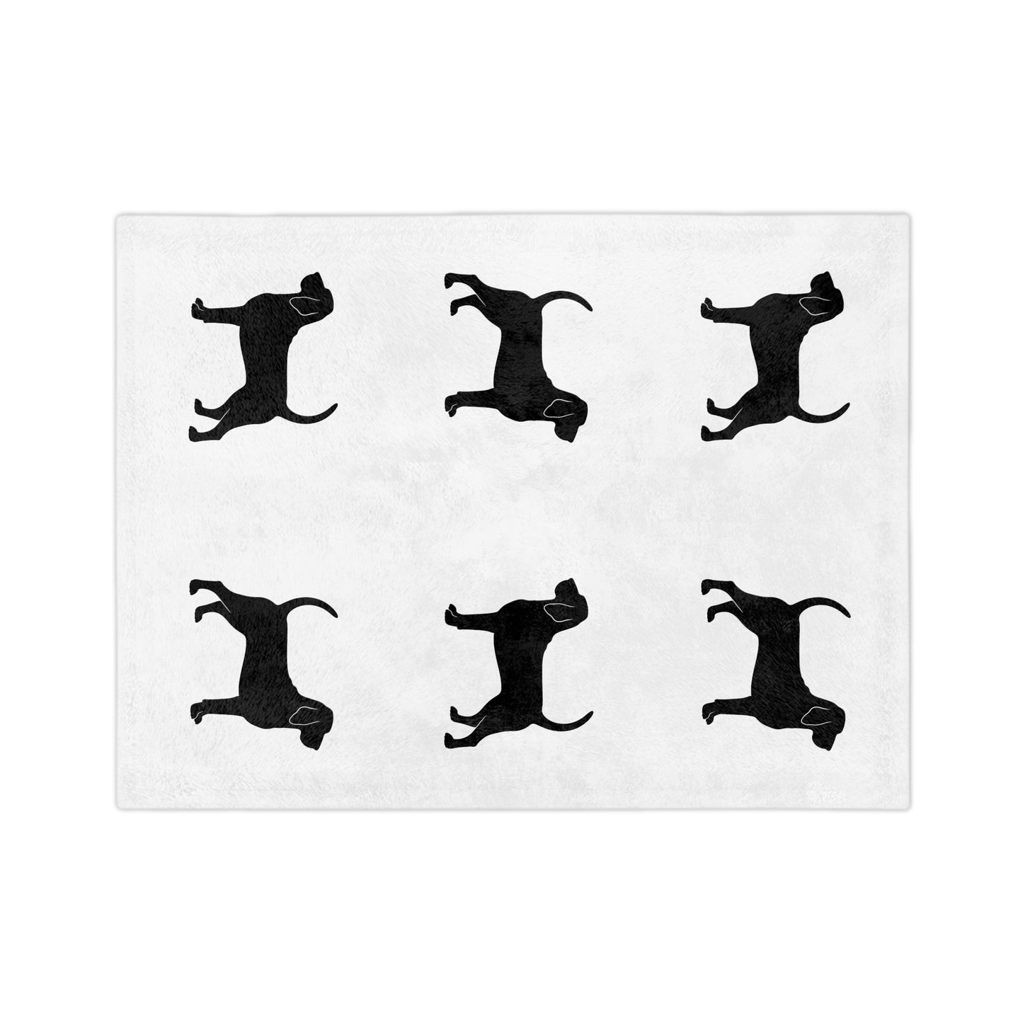 Bloodhound Silhouette Velveteen Microfiber Blanket