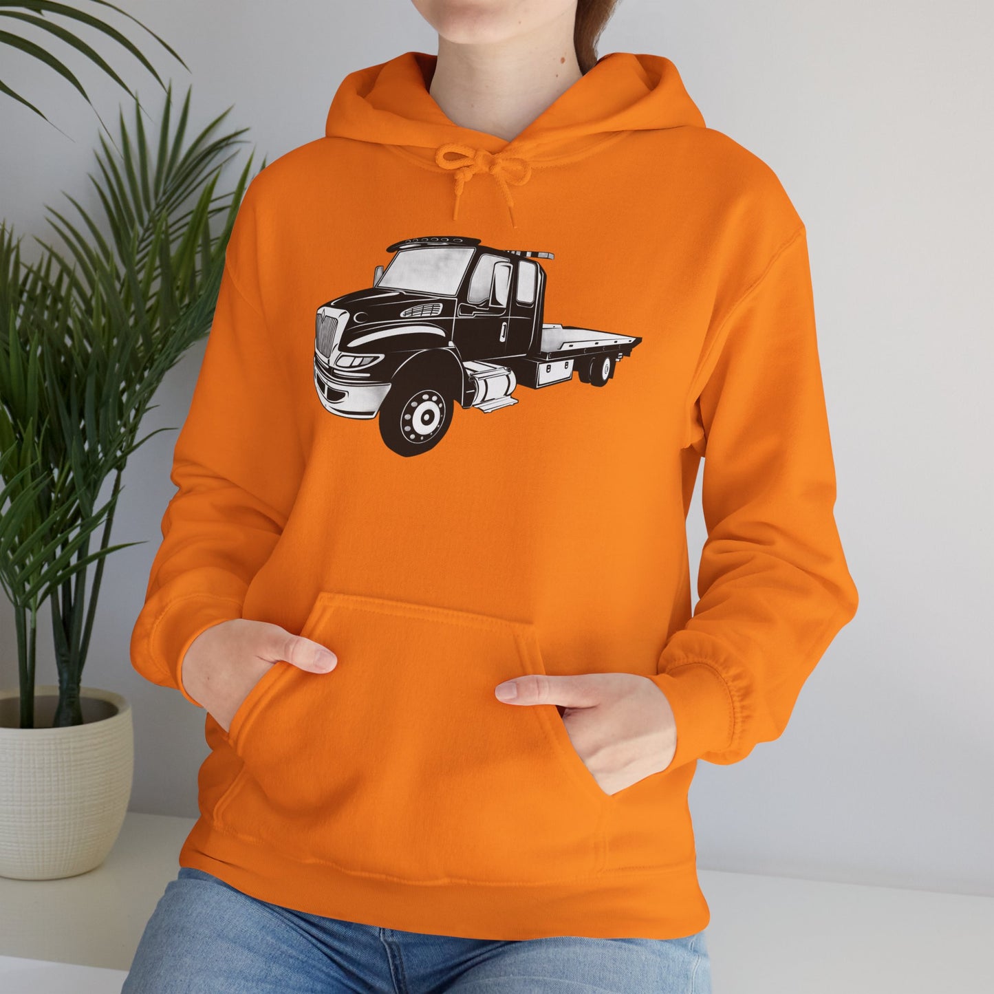 Flatbed Tow Truck Unisex Hoodie