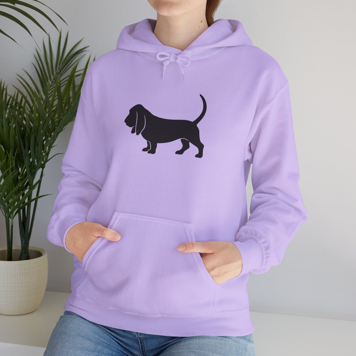 Basset Hound Silhouette Unisex Hoodie