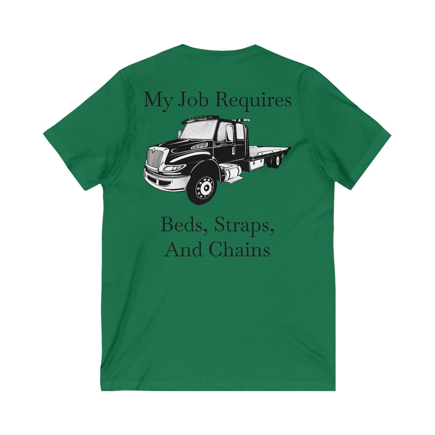 Beds, Straps, And Chains Unisex Short Sleeve V-Neck Tee
