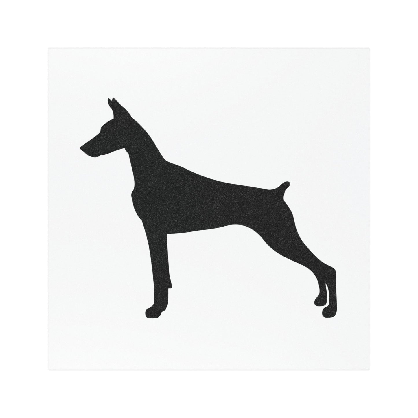 Doberman Silhouette Indoor/Outdoor Magnet