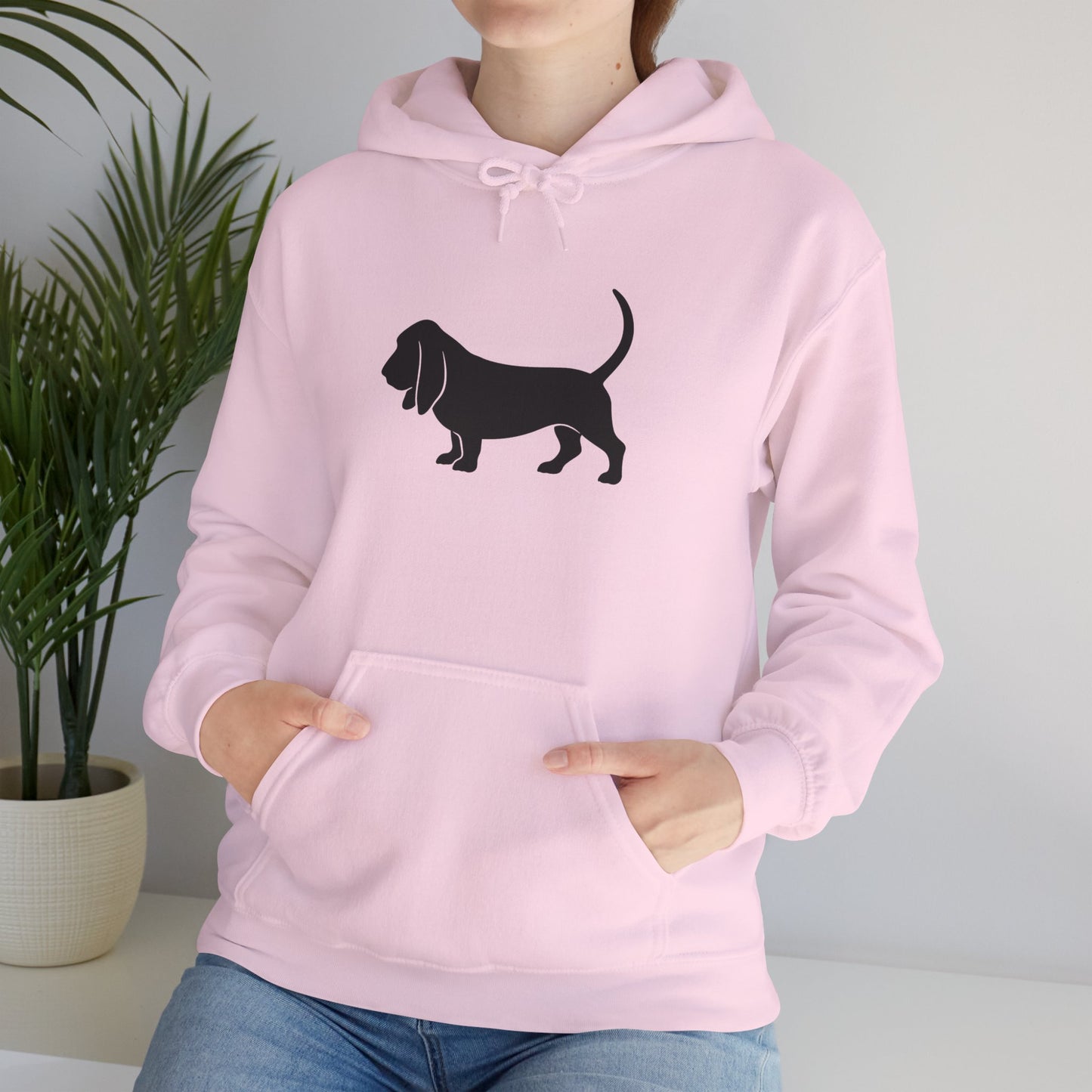 Basset Hound Silhouette Unisex Hoodie