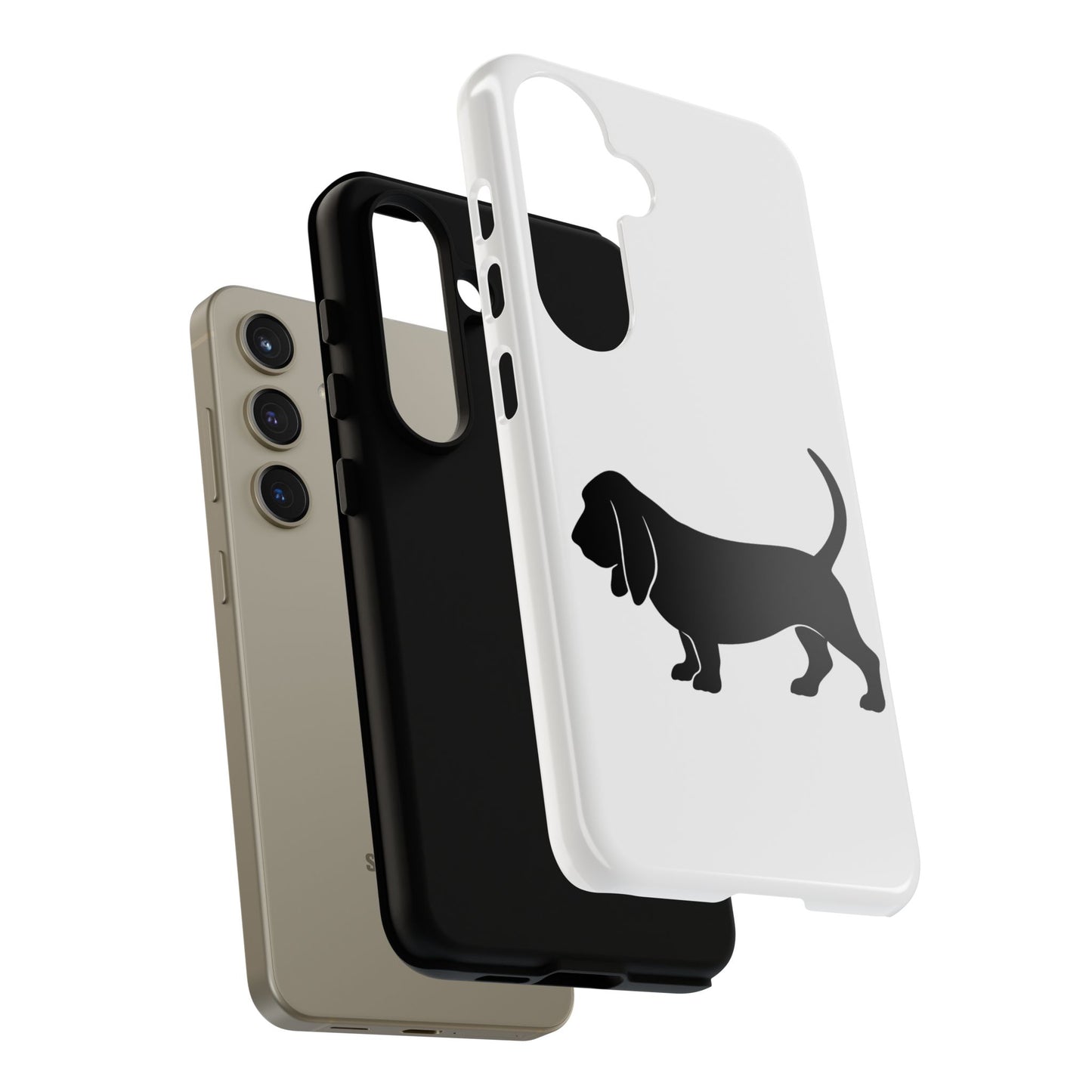Basset Hound Silhouette Samsung Case