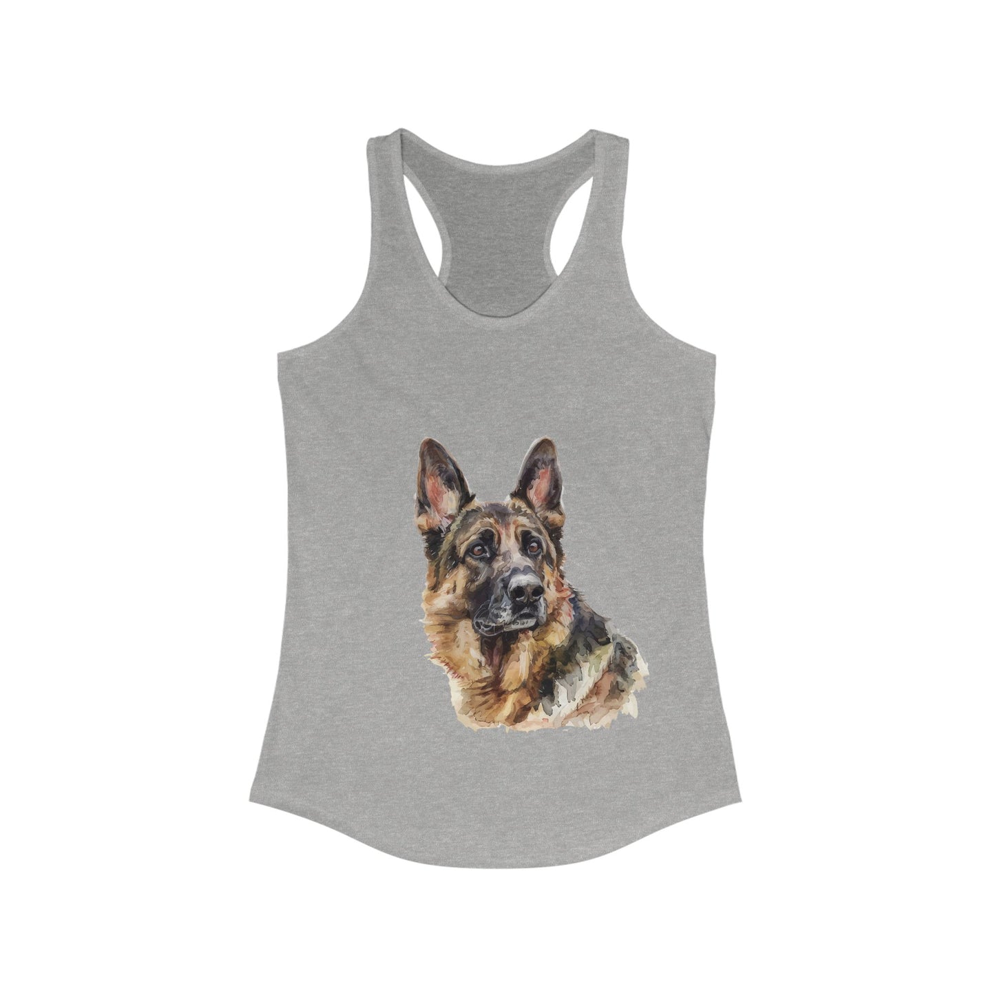 German Shepherd Head Women's Racerback Tank