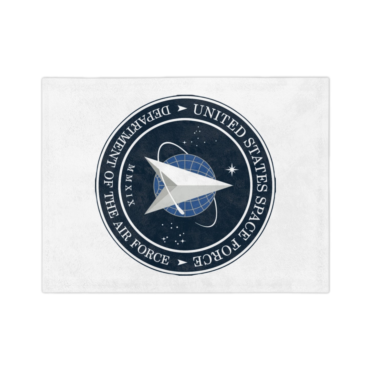 US Space Force Velveteen Microfiber Blanket