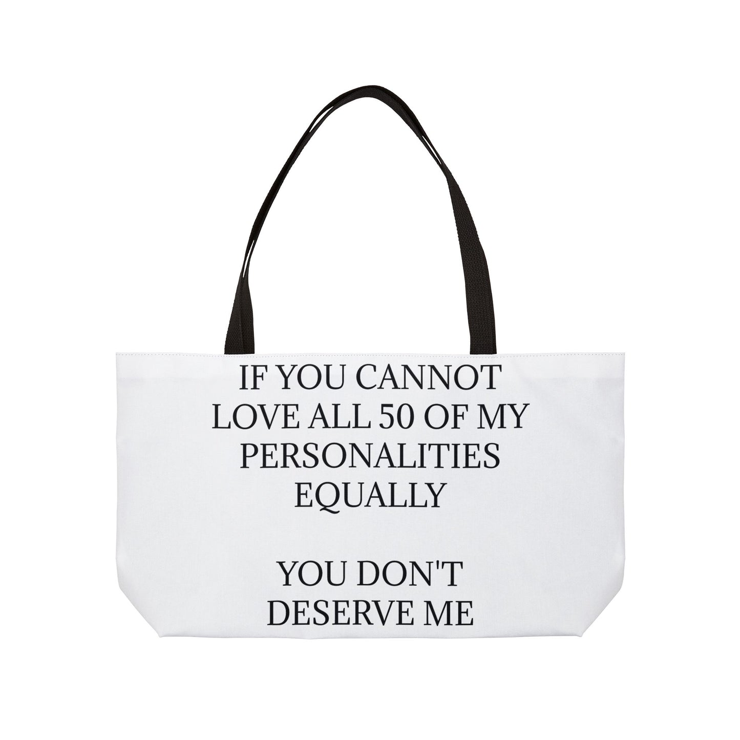 50 Personalities Weekender Tote Bag