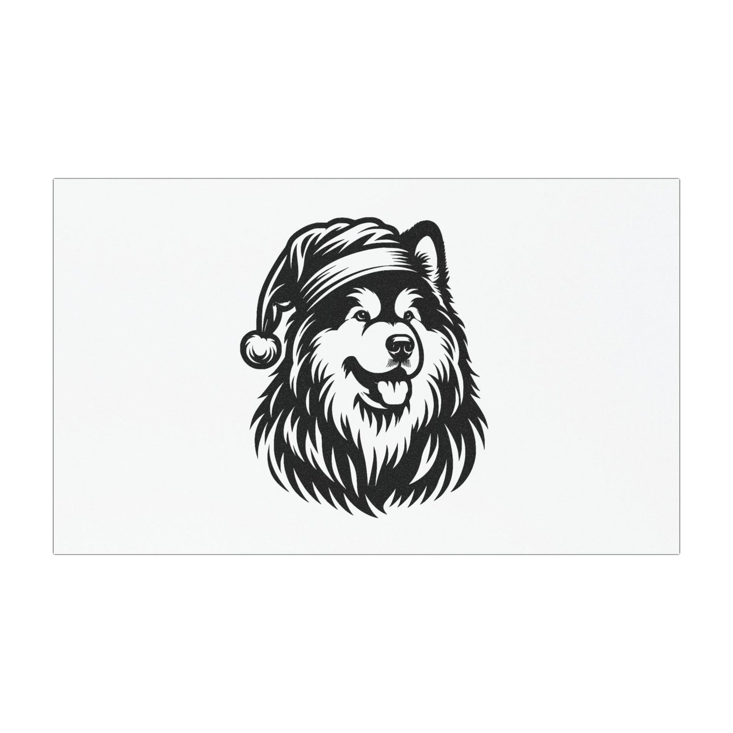 Santa Paws Malamute Indoor/Outdoor Magnet