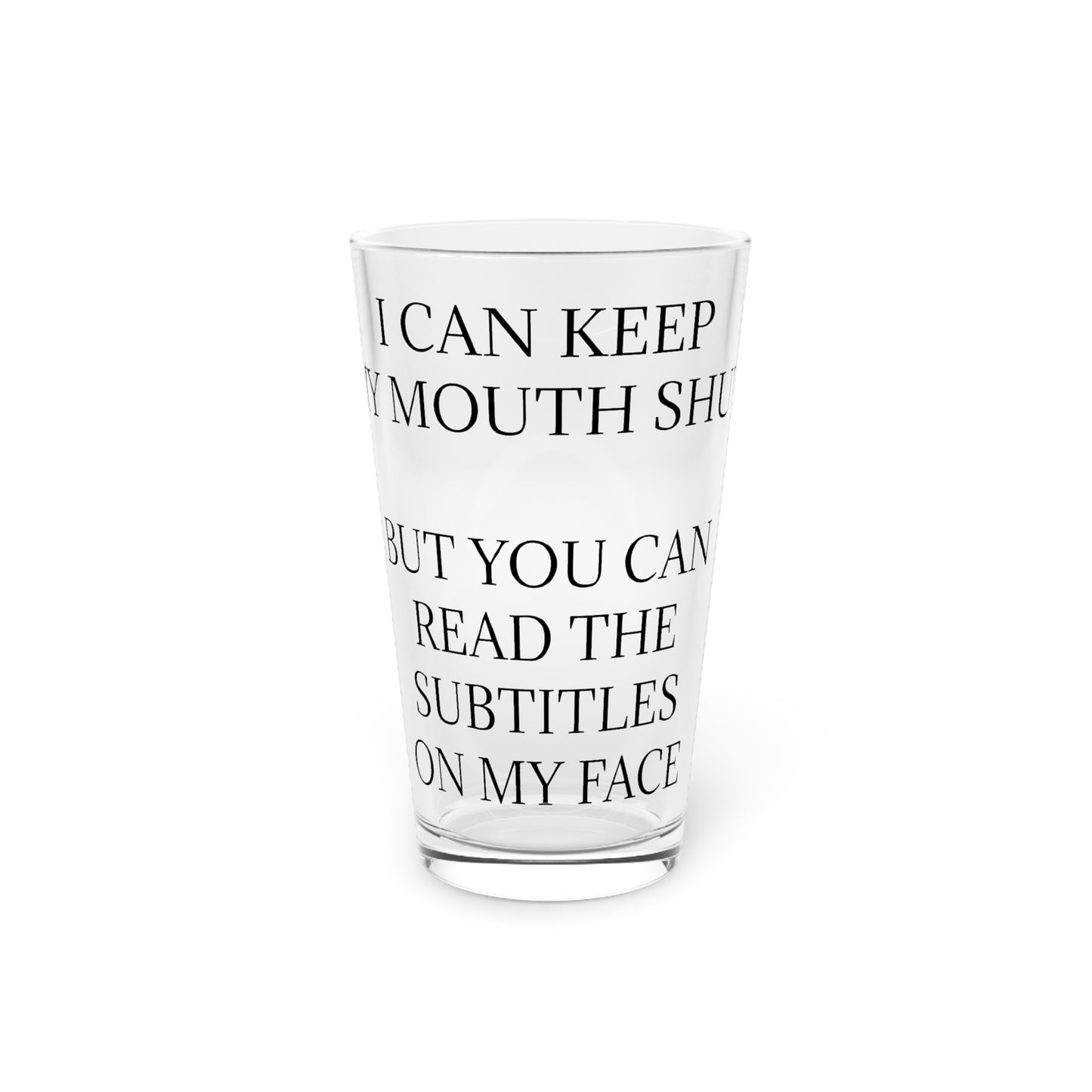 Subtitles Drinking Glass