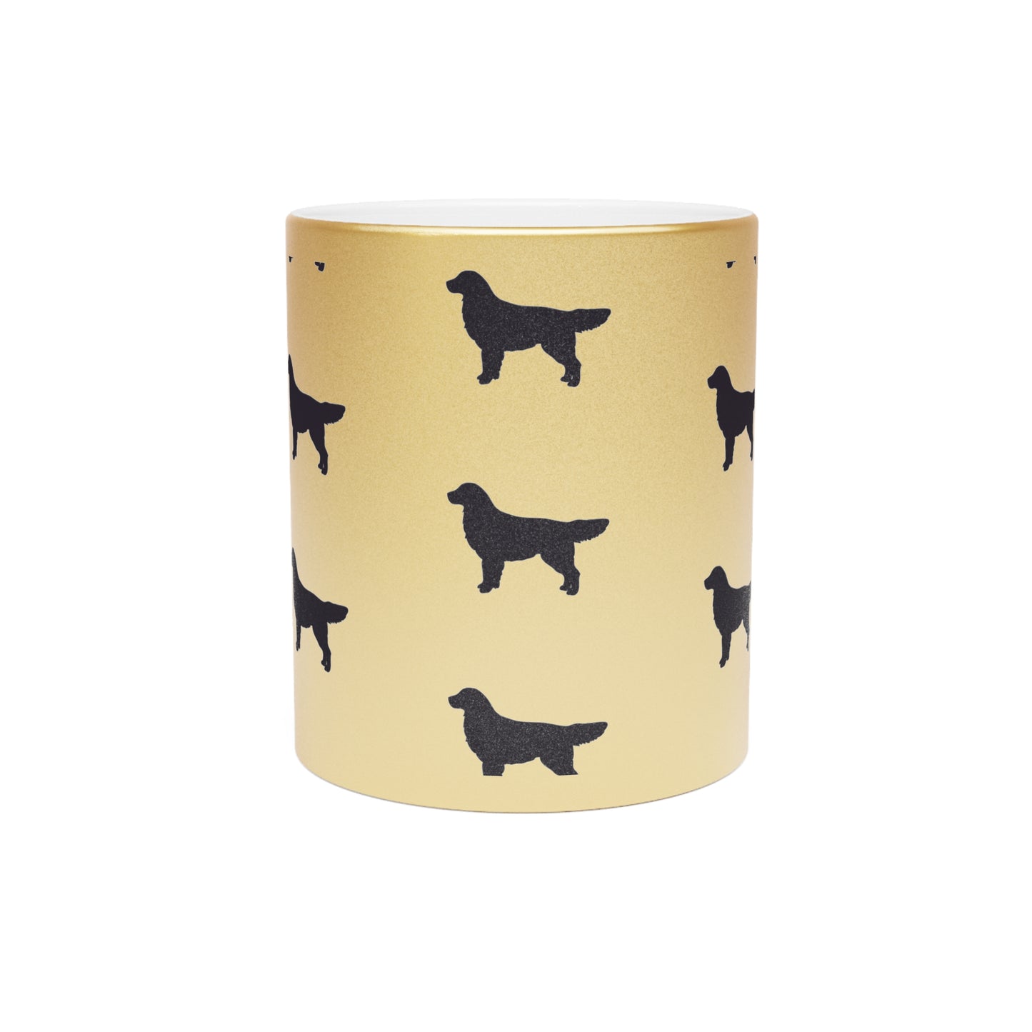 Golden Silhouette Metallic Coffee Mug