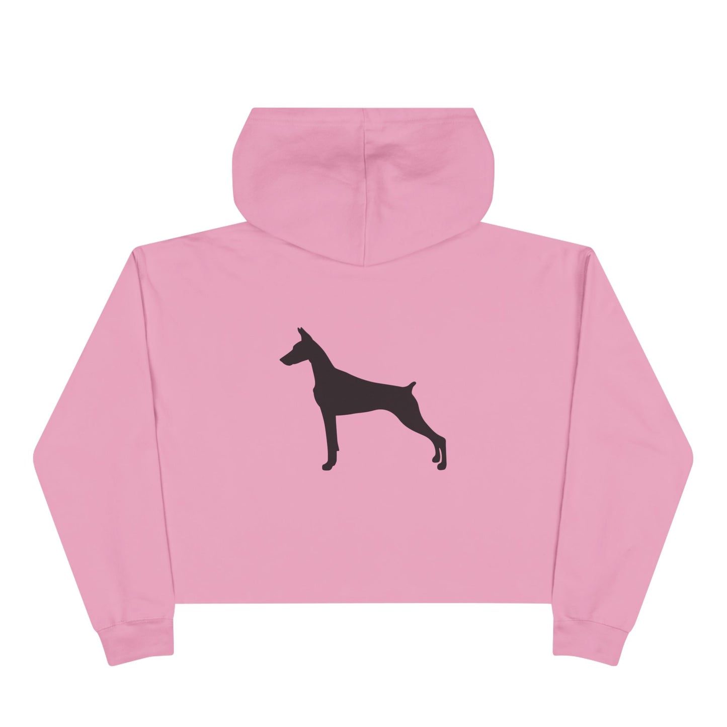 Doberman Silhouette Women's Crop Hoodie