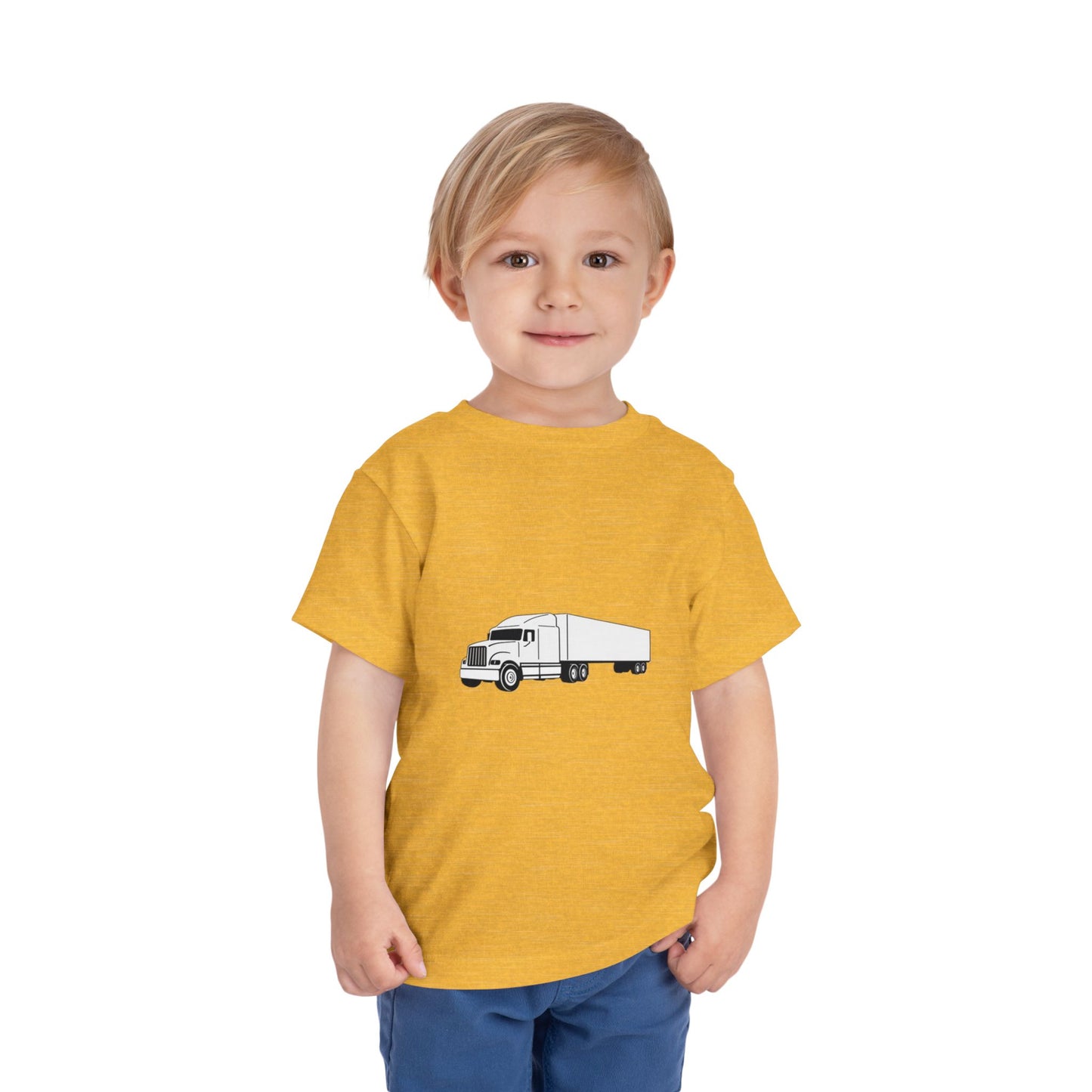 Semi Truck Toddler Unisex Short Sleeve Crewneck Tee