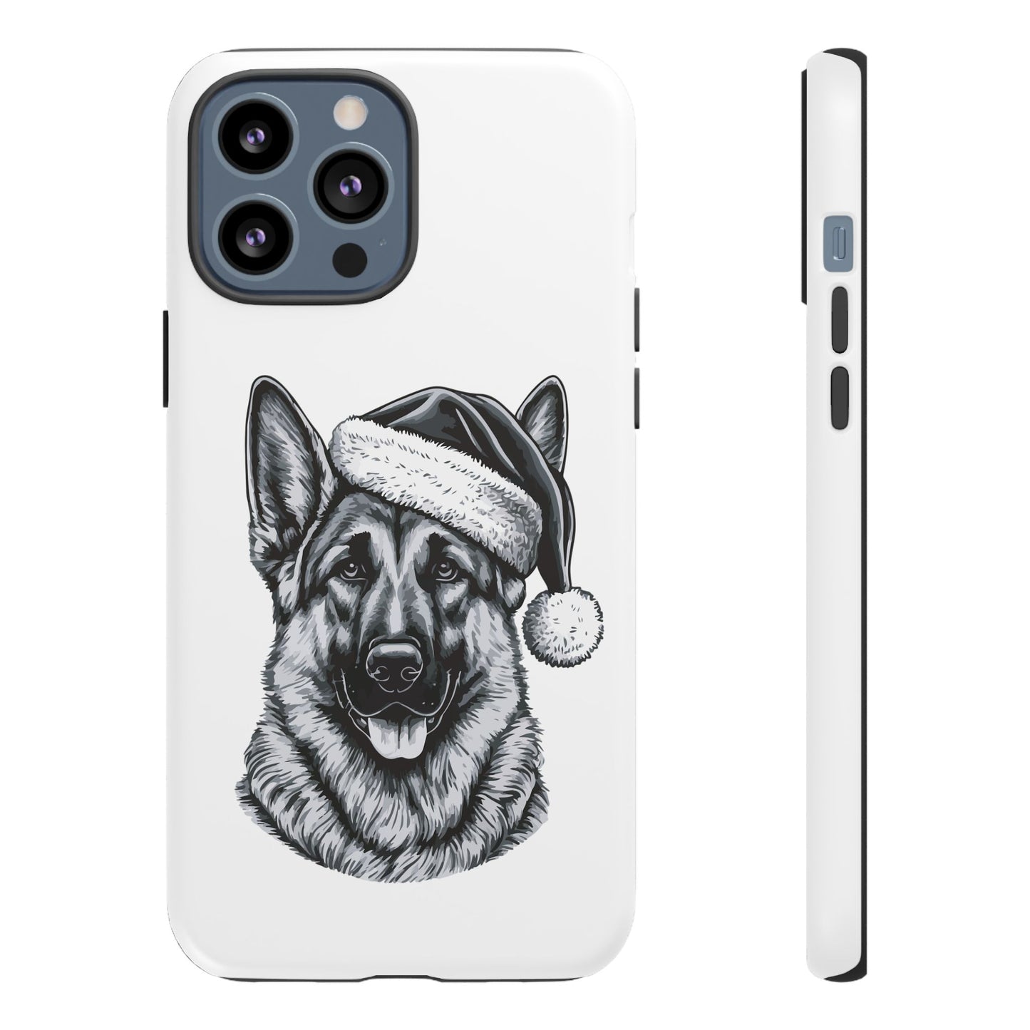 Santa Paws German Shepherd iPhone Case