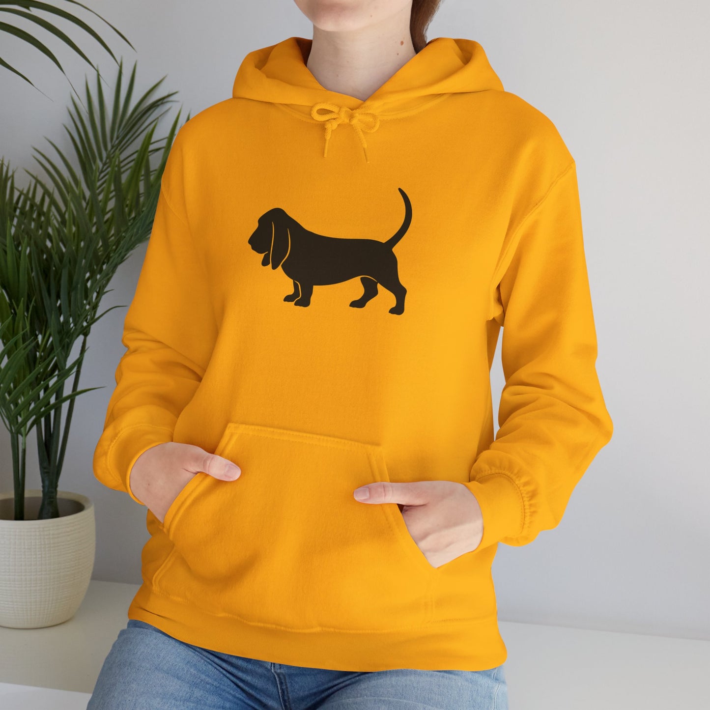 Basset Hound Silhouette Unisex Hoodie