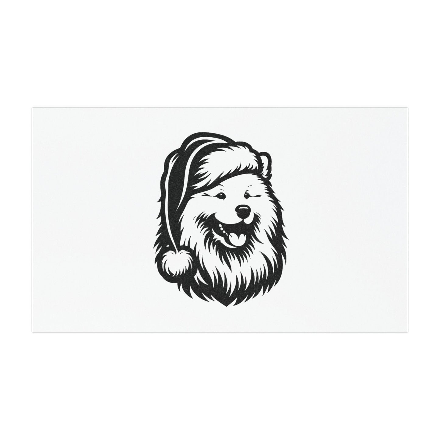 Santa Paws Samoyed Indoor/Outdoor Magnet