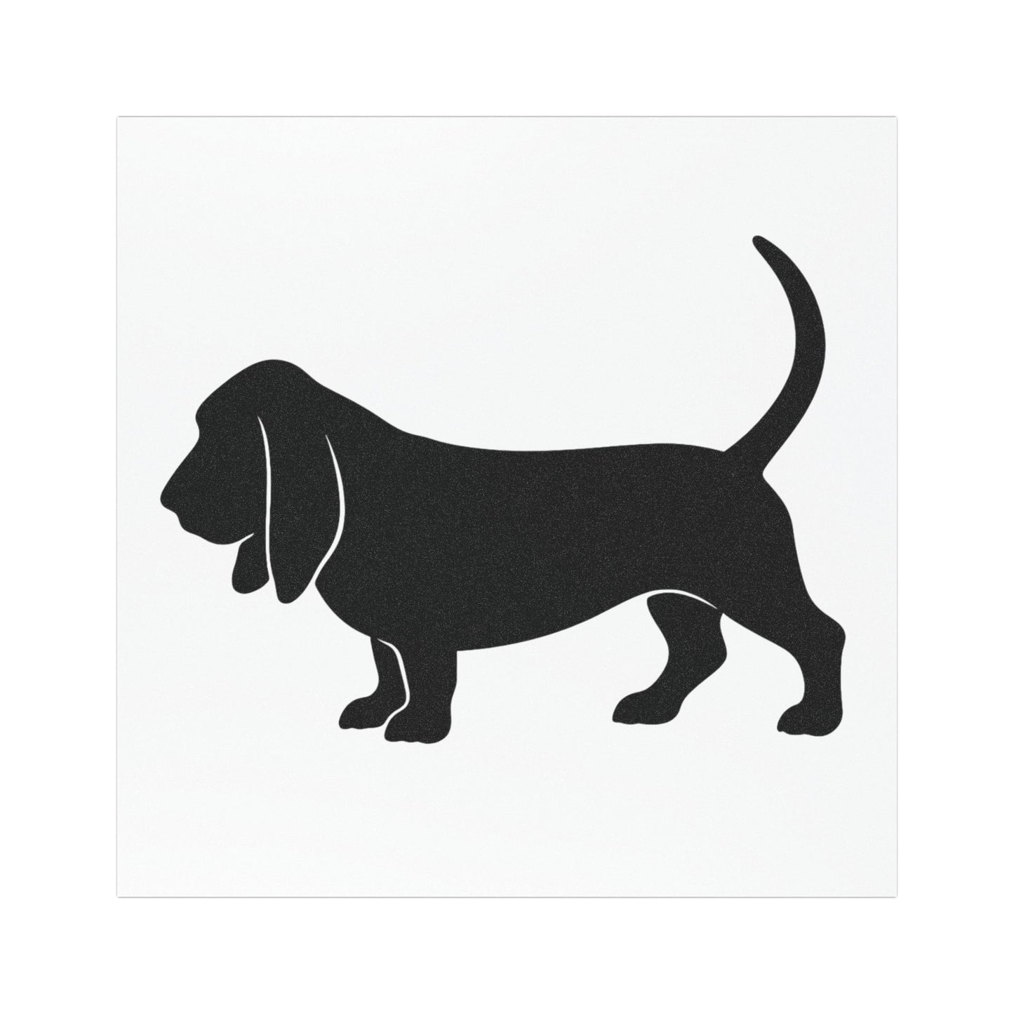 Basset Hound Silhouette Indoor/Outdoor Magnet