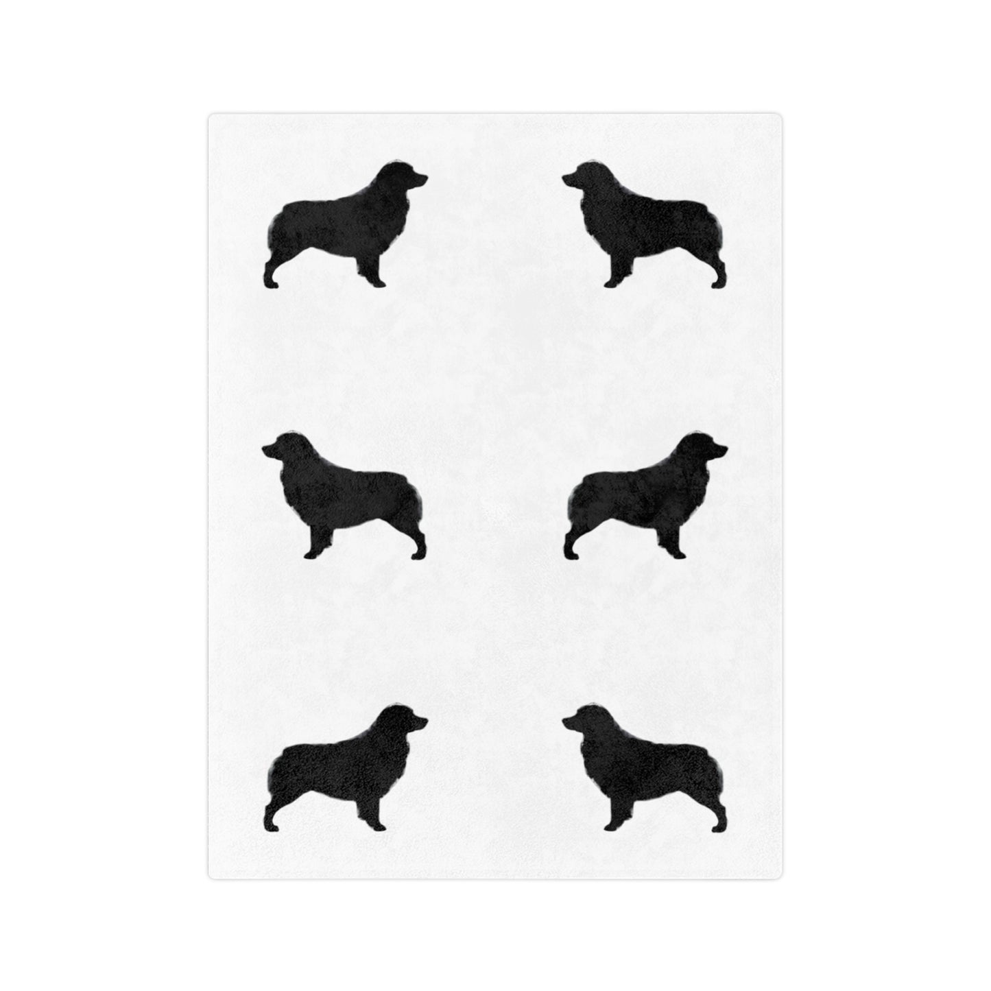 Aussie Silhouette Velveteen Microfiber Blanket