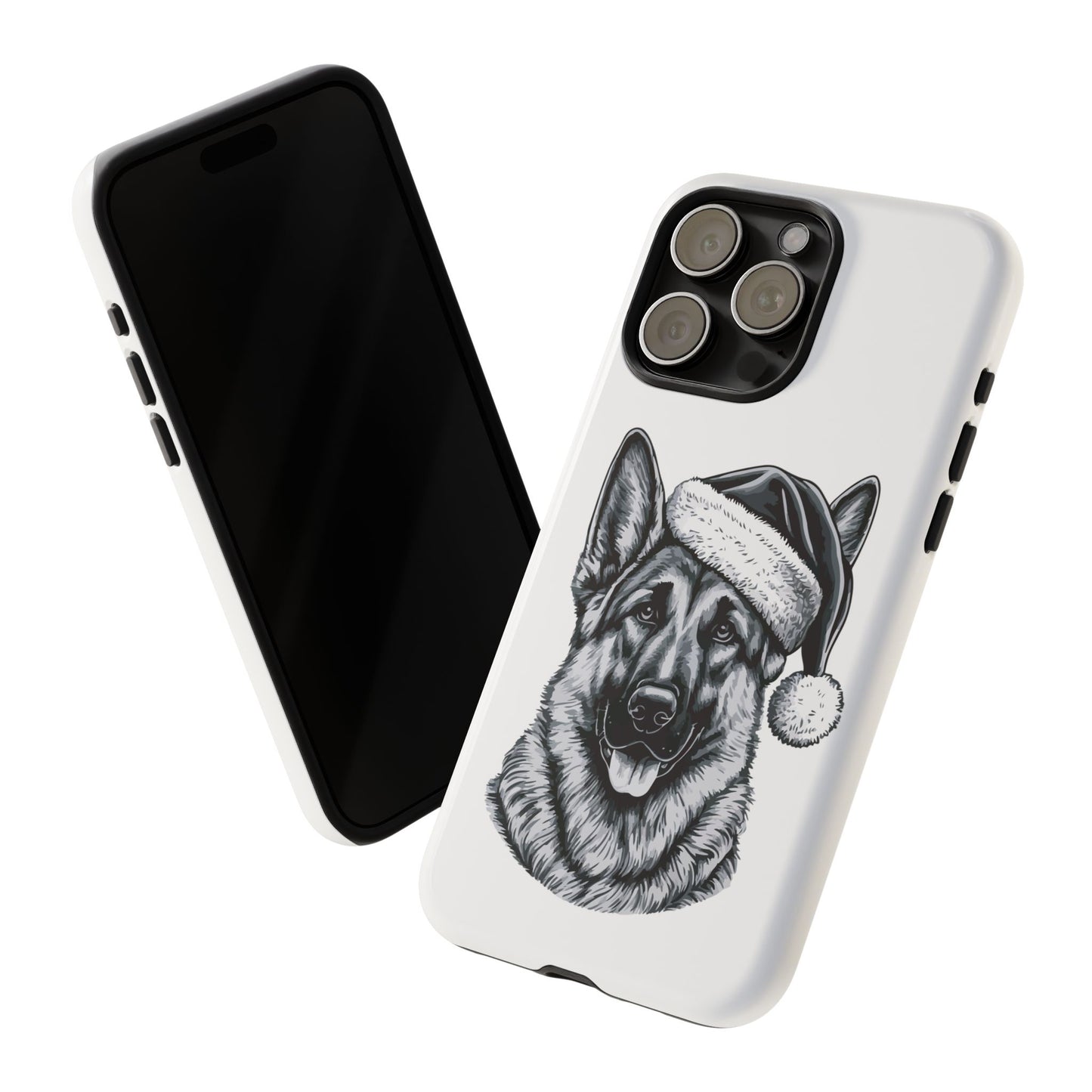 Santa Paws German Shepherd iPhone Case