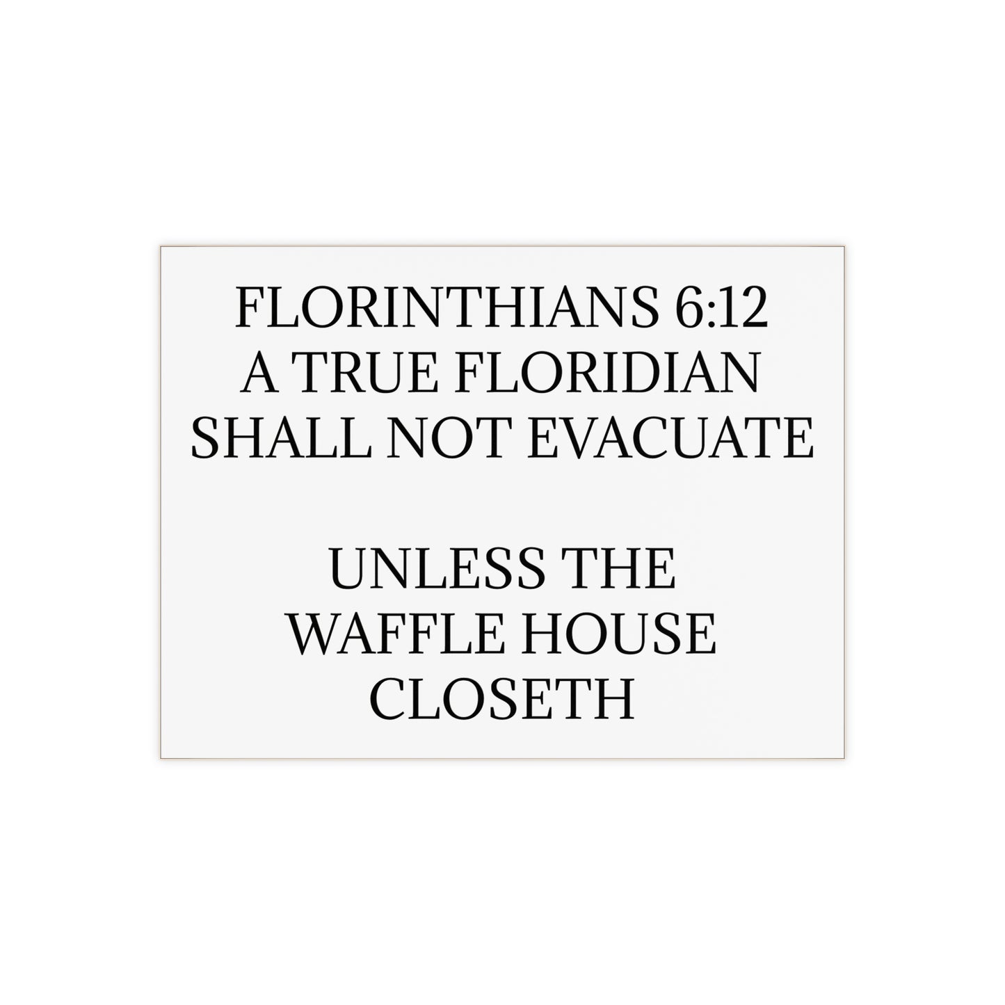 Florinthians 6:12 Ceramic Photo Tile