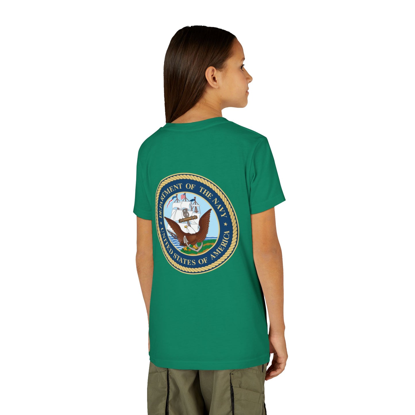 US Navy Youth Unisex Short Sleeve Crewneck Tee