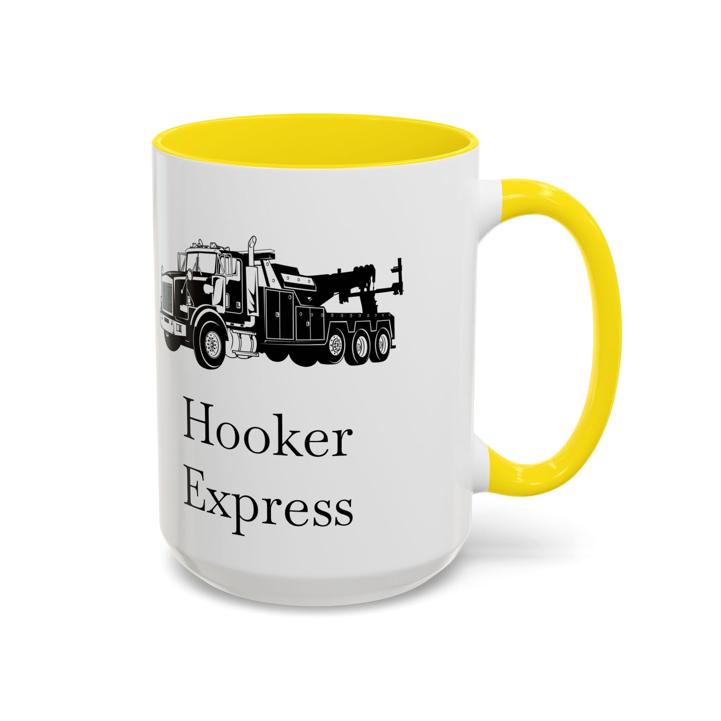 H**ker Express Heavy Tow Truck 2-Tone Coffee Mug