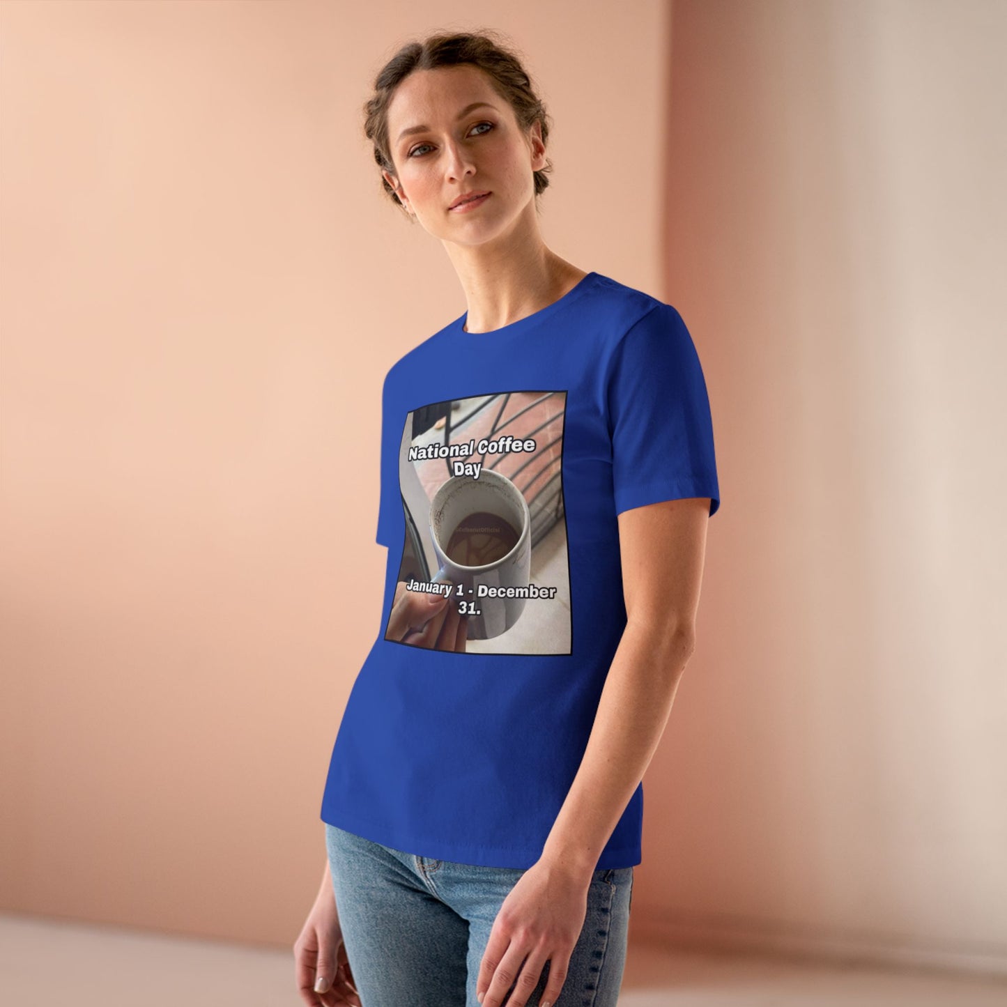 National Coffee Day Women's Short Sleeve Crewneck Tee