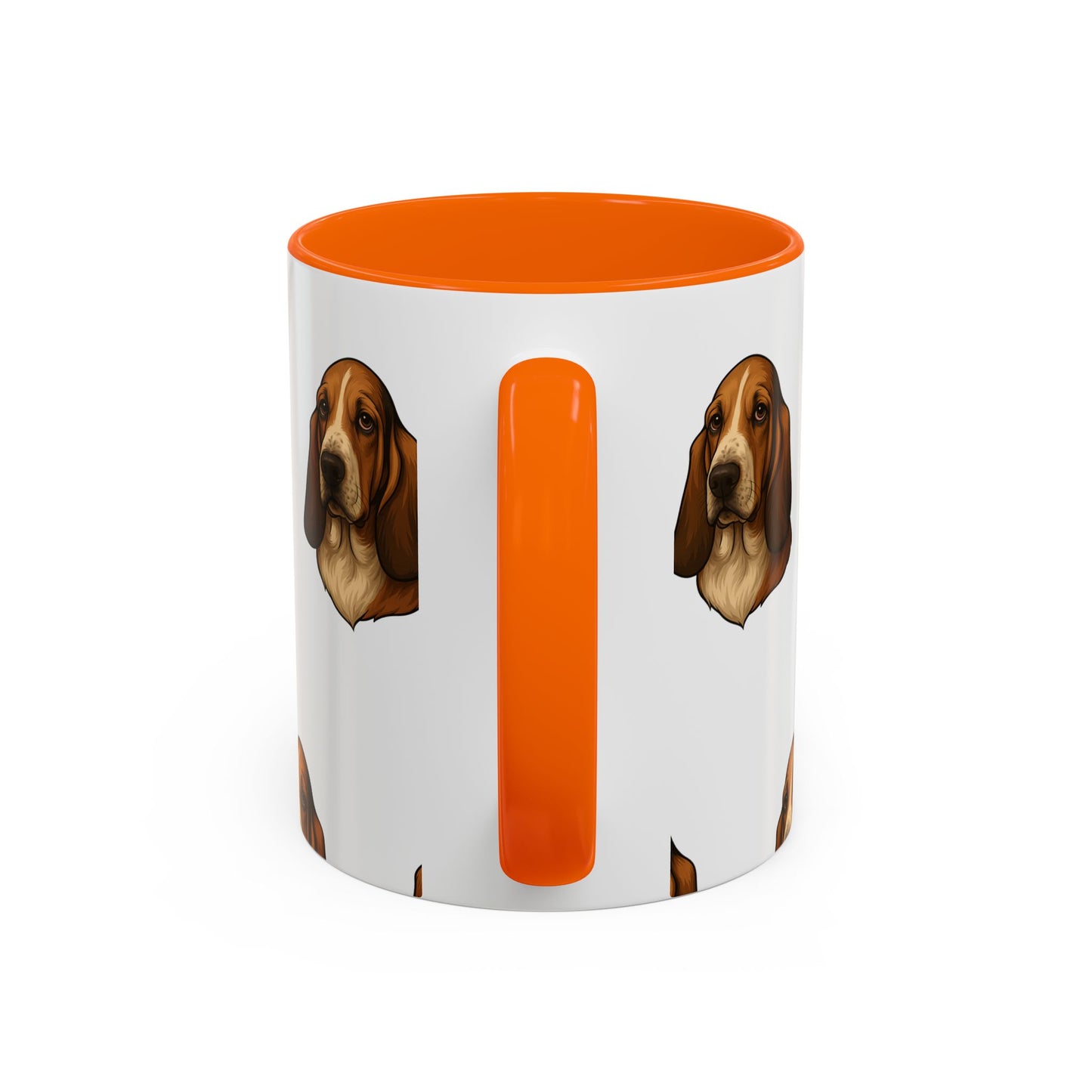 Basset Hound Head 2-Tone Coffee Mug