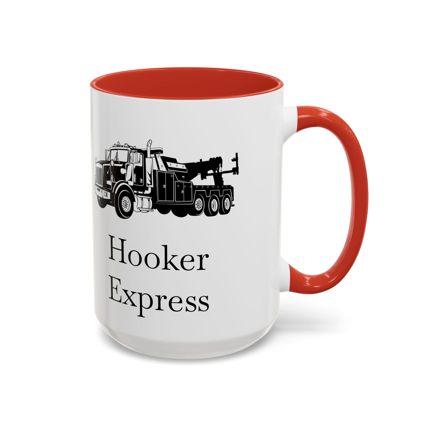 H**ker Express Heavy Tow Truck 2-Tone Coffee Mug