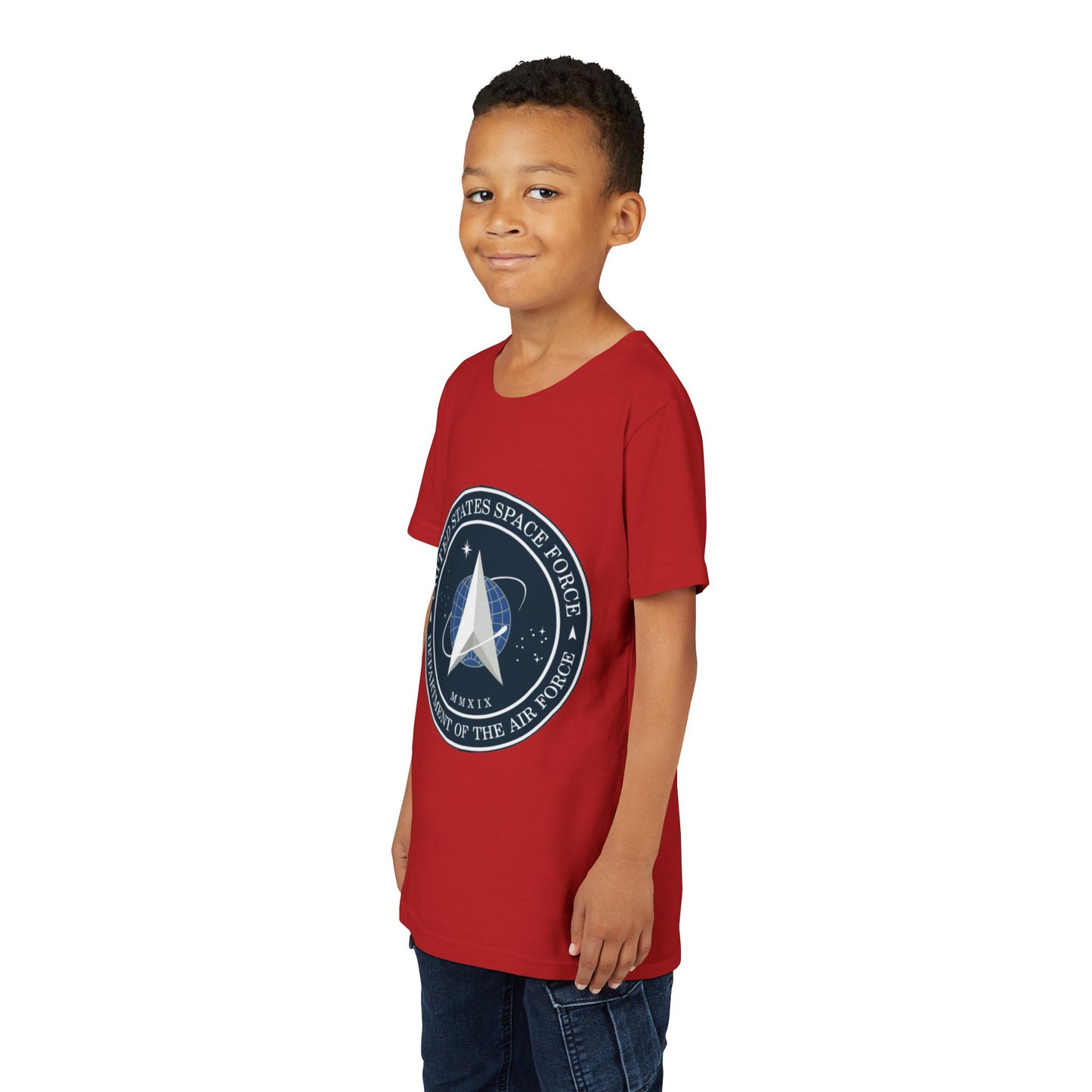 US Space Force Youth Unisex Short Sleeve Crewneck Tee