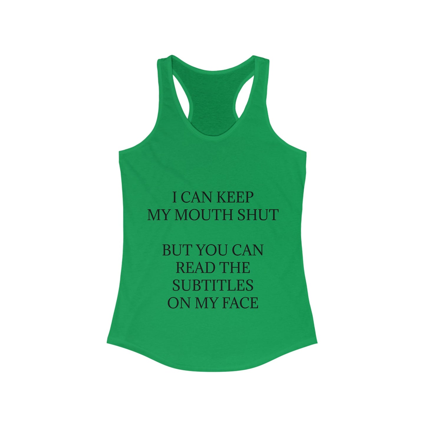 Subtitles Women's Racerback Tank