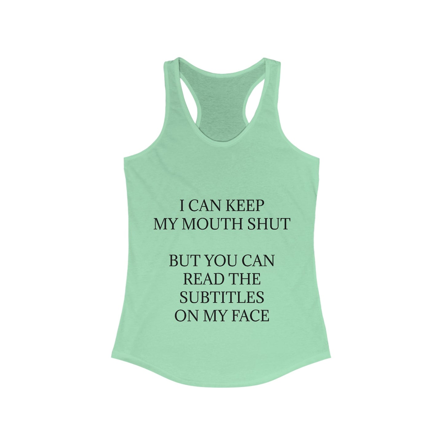 Subtitles Women's Racerback Tank