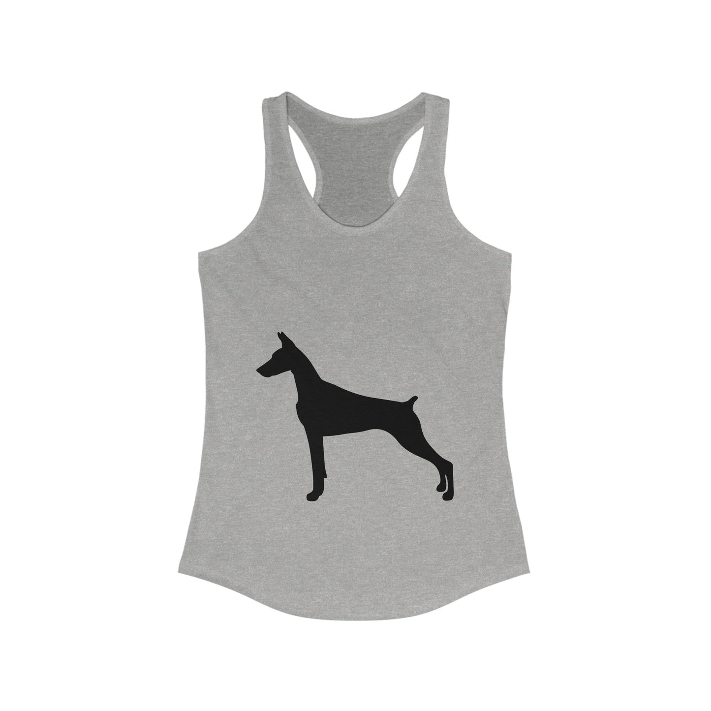 Doberman Silhouette Women's Racerback Tank