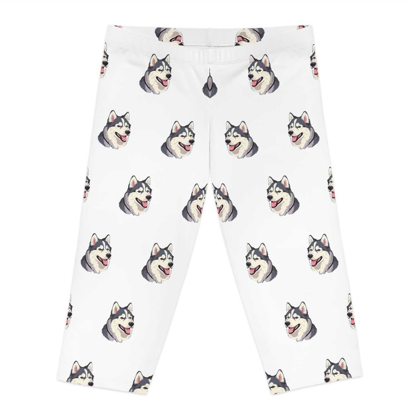 Malamute Head Women's Capri Leggings