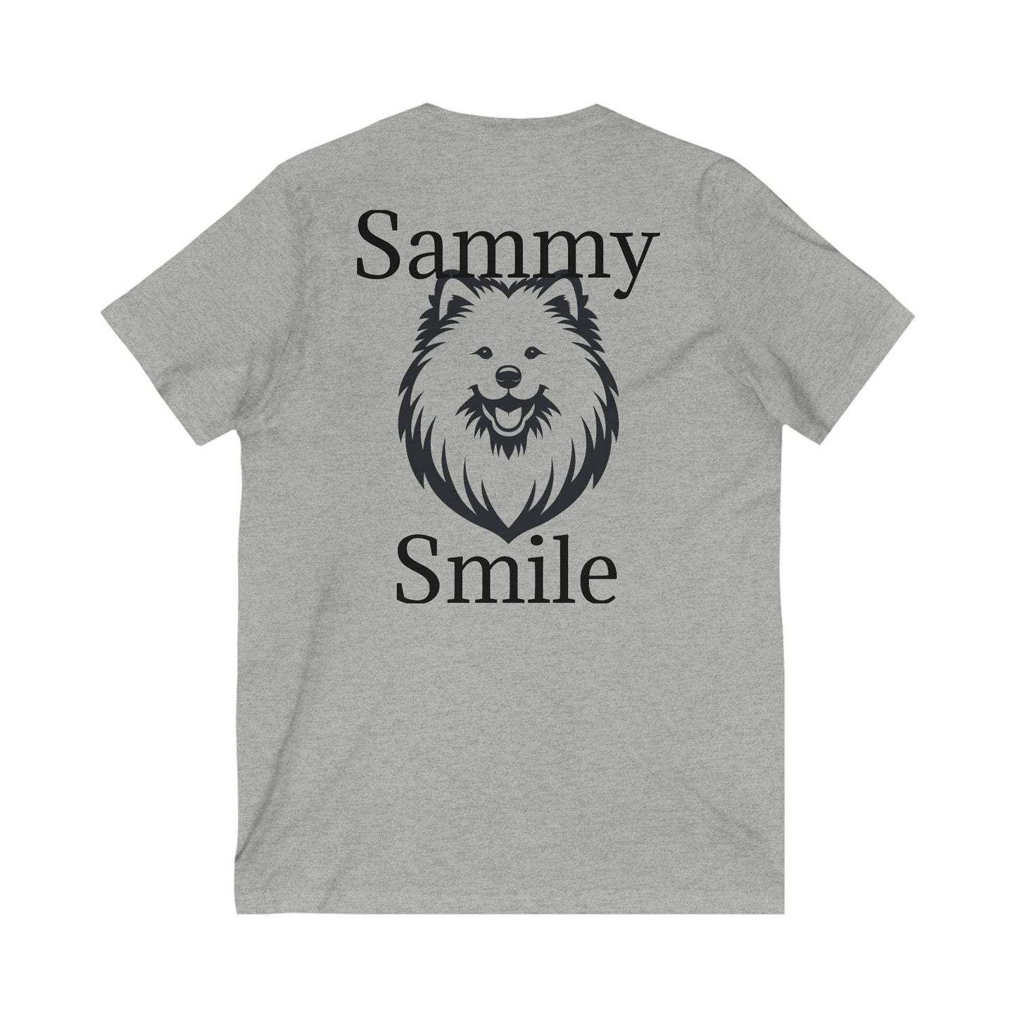 Sammy Smile Unisex Short Sleeve V-Neck Tee
